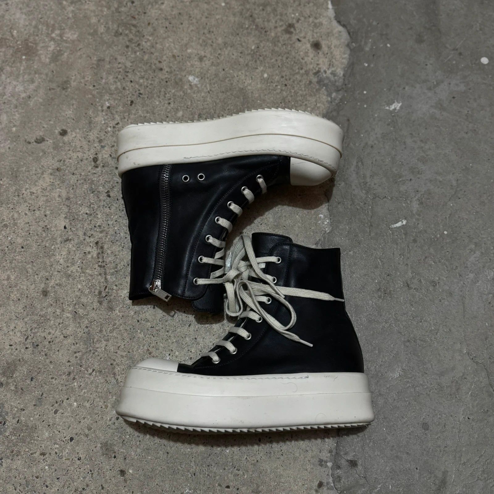 Rick Owens Rick owens mega bumber high top ramones Size US 9 / IT 39 - 4 Thumbnail