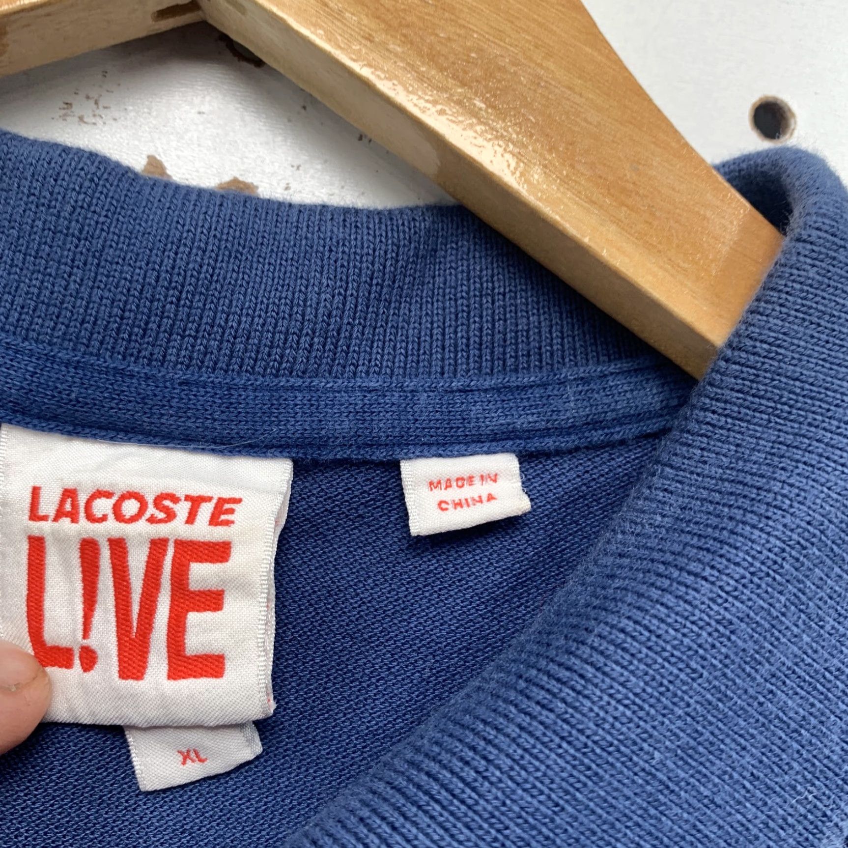 Lacoste Lacoste Polo Shirt Blue Short Sleeve Mens XL Solid Casual Size US XL / EU 56 / 4 - 2 Thumbnail