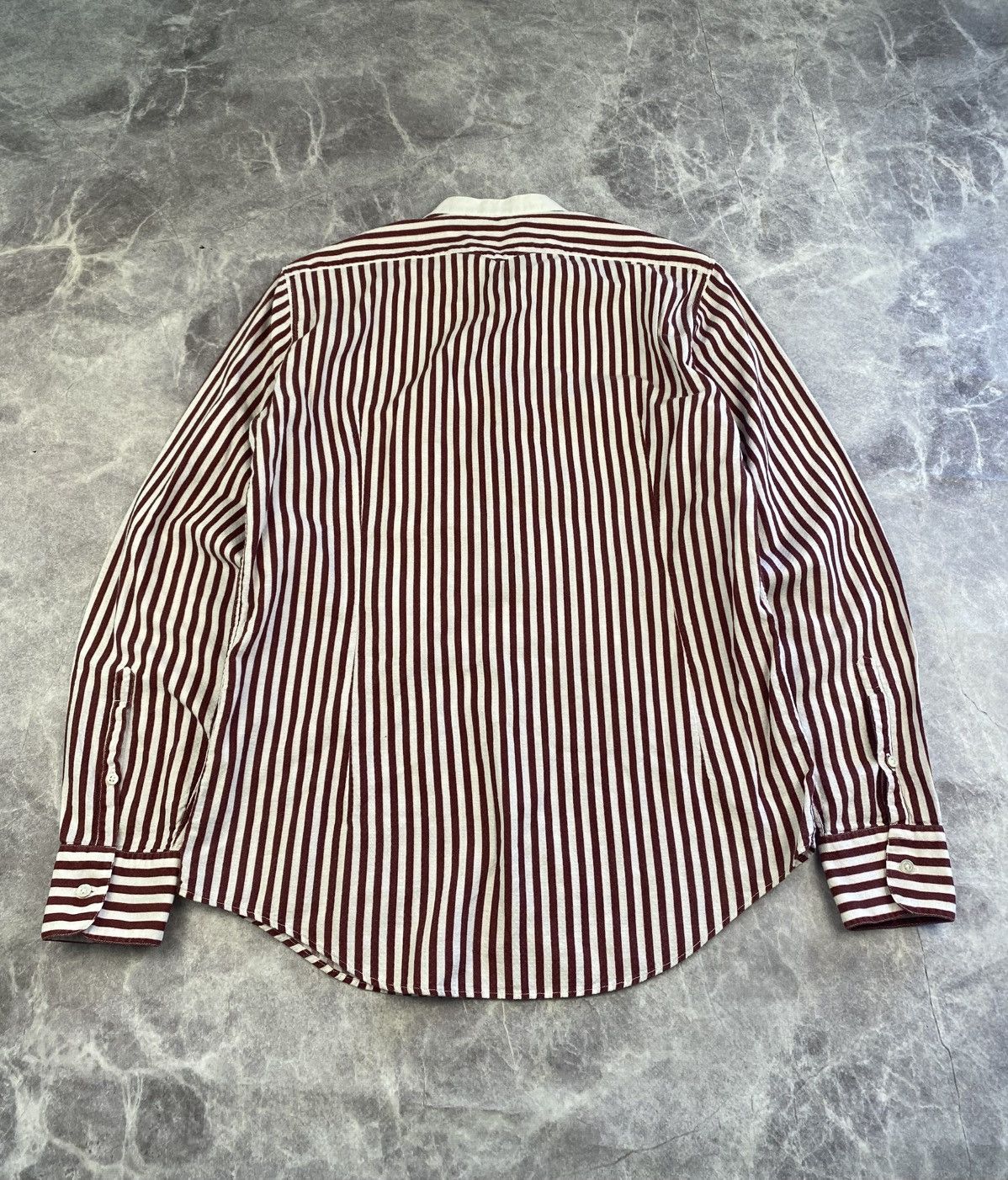 Massimo Alba Massimo Alba Band Collar Stripe Button Shirt Size: S Size US S / EU 44-46 / 1 - 8 Thumbnail