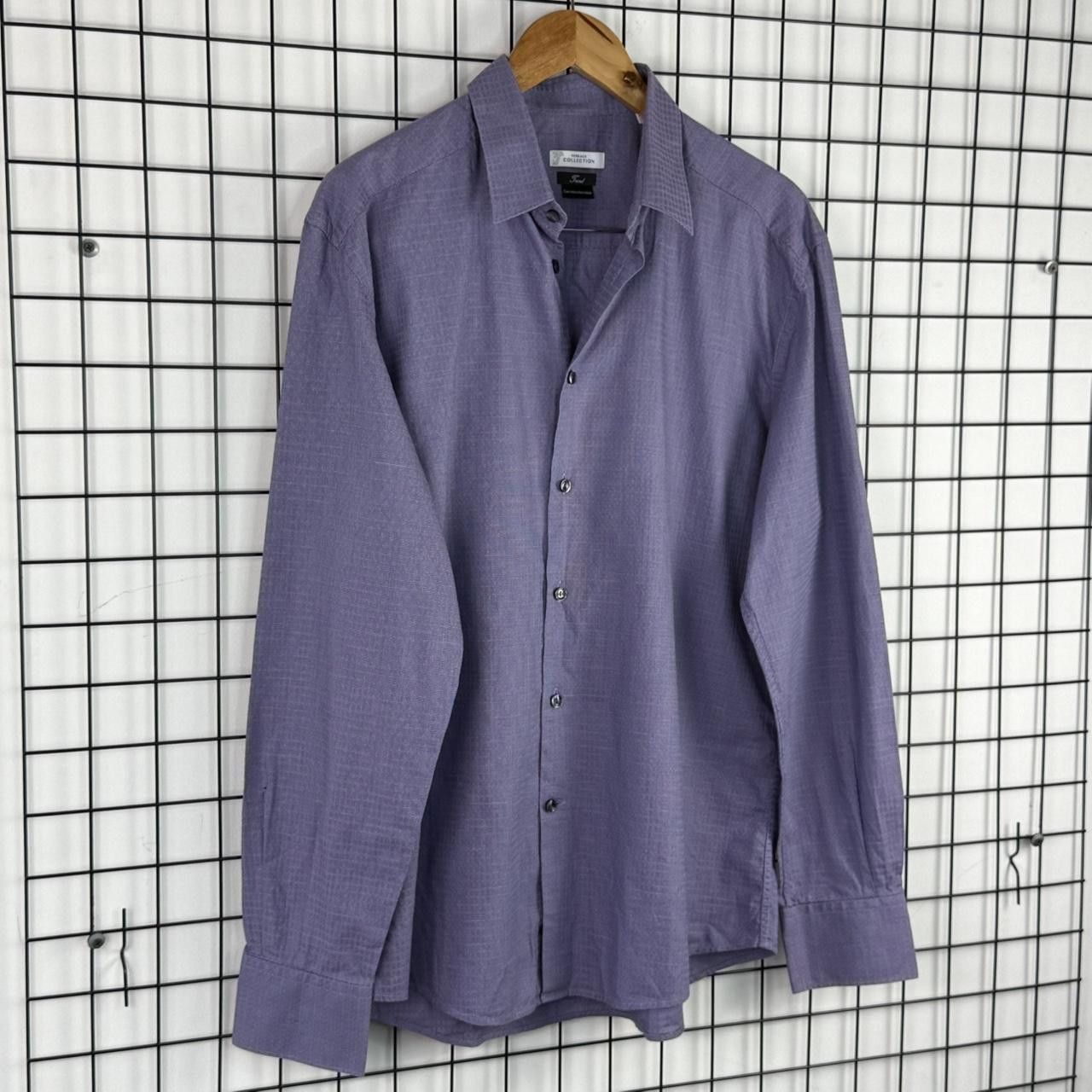 Versace Versace Purple Button Up Shirt Size US XL / EU 56 / 4 - 2 Thumbnail