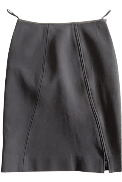 Gucci Gucci Skirt Wool Pencil Zip Suit Tom Ford era 2000s EX0158 Size 26" / US 2 / IT 38 - 1 Thumbnail