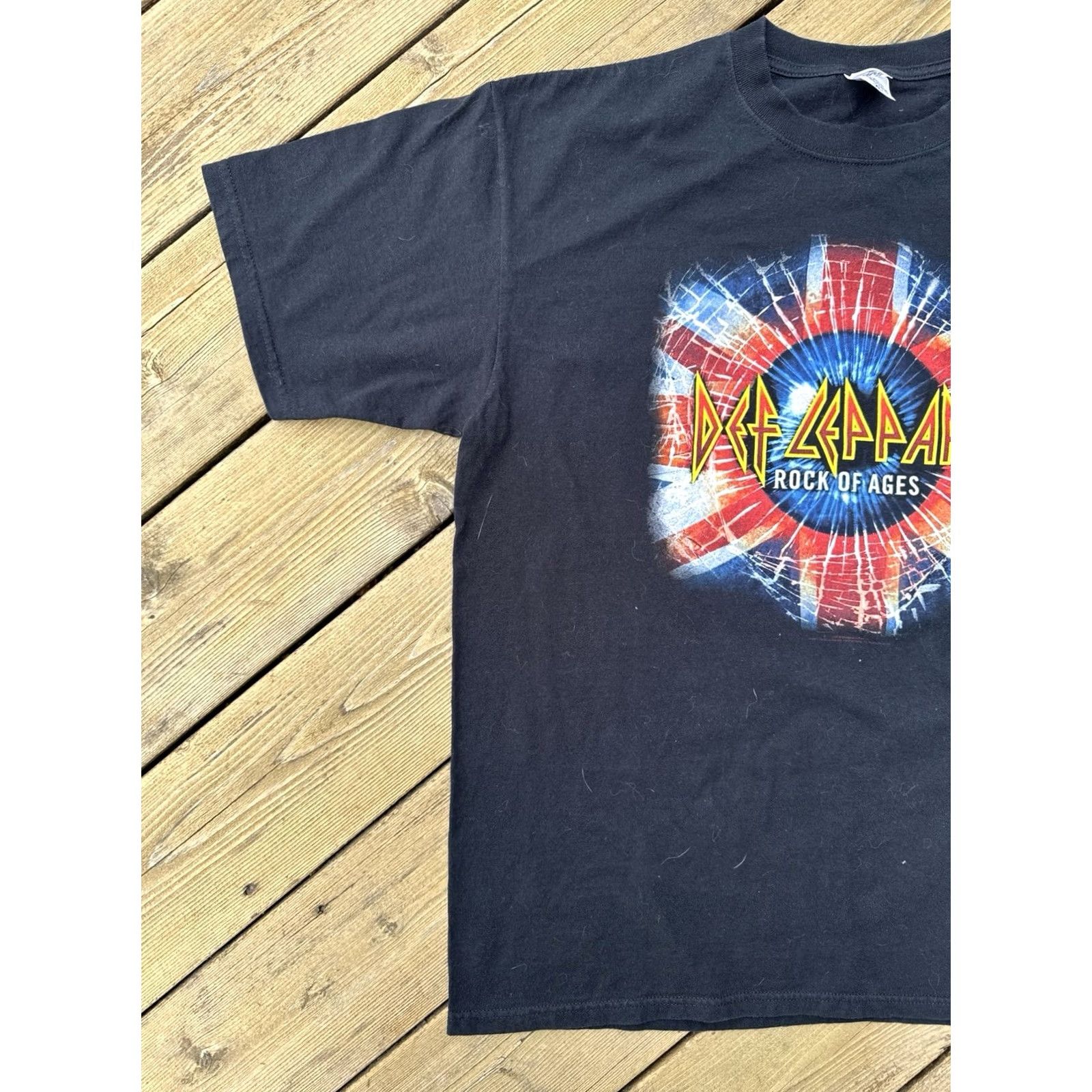 Anvil VINTAGE Def Leppard Rock of Ages Tour Band Shirt Black Anvil XL 2005 Size US XL / EU 56 / 4 - 2 Thumbnail
