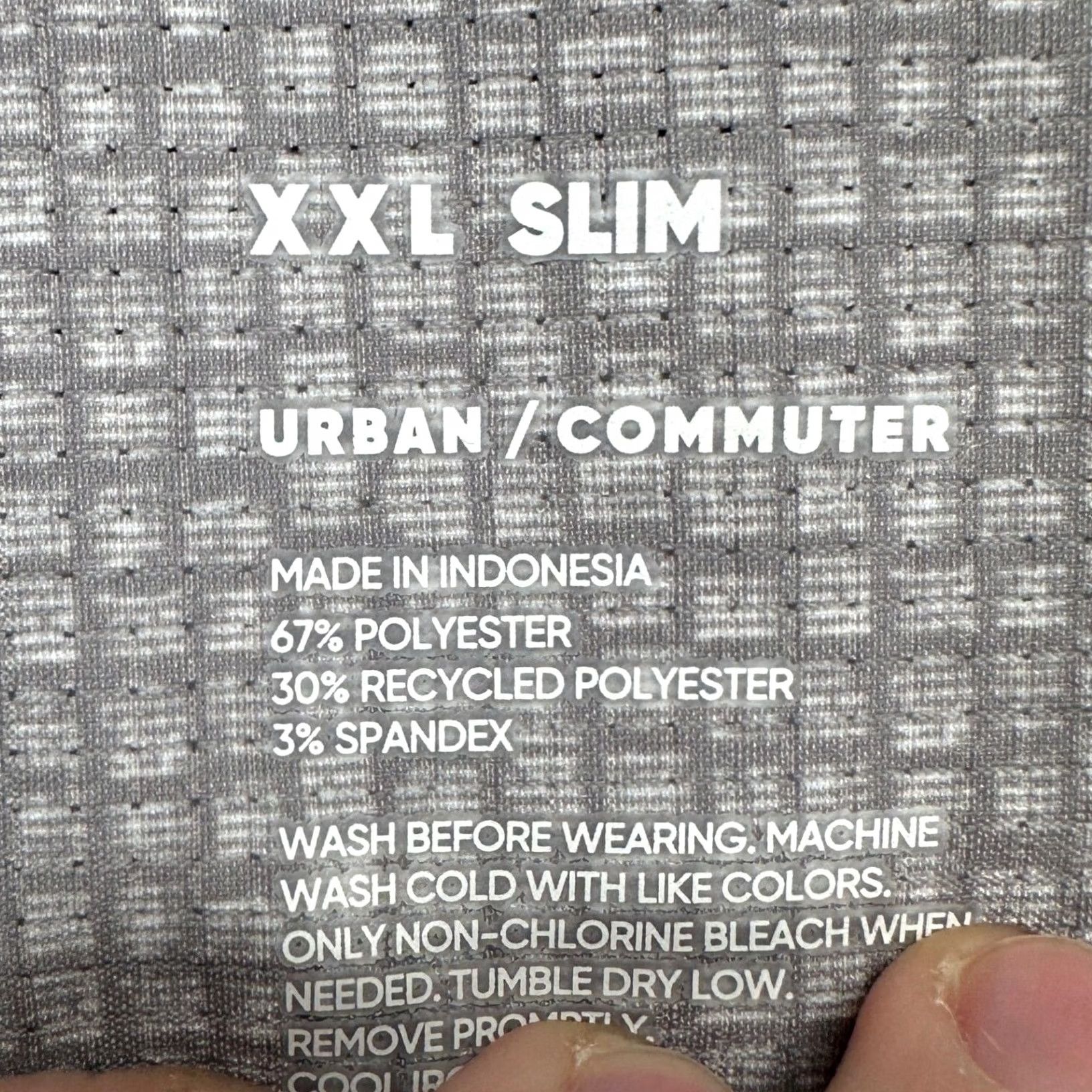 Vintage FLX Urban Commuter Button Up Shirt Adult Men 2XL Grey Geometric Slim Stretch NEW Size US XXL / EU 58 / 5 - 5 Thumbnail