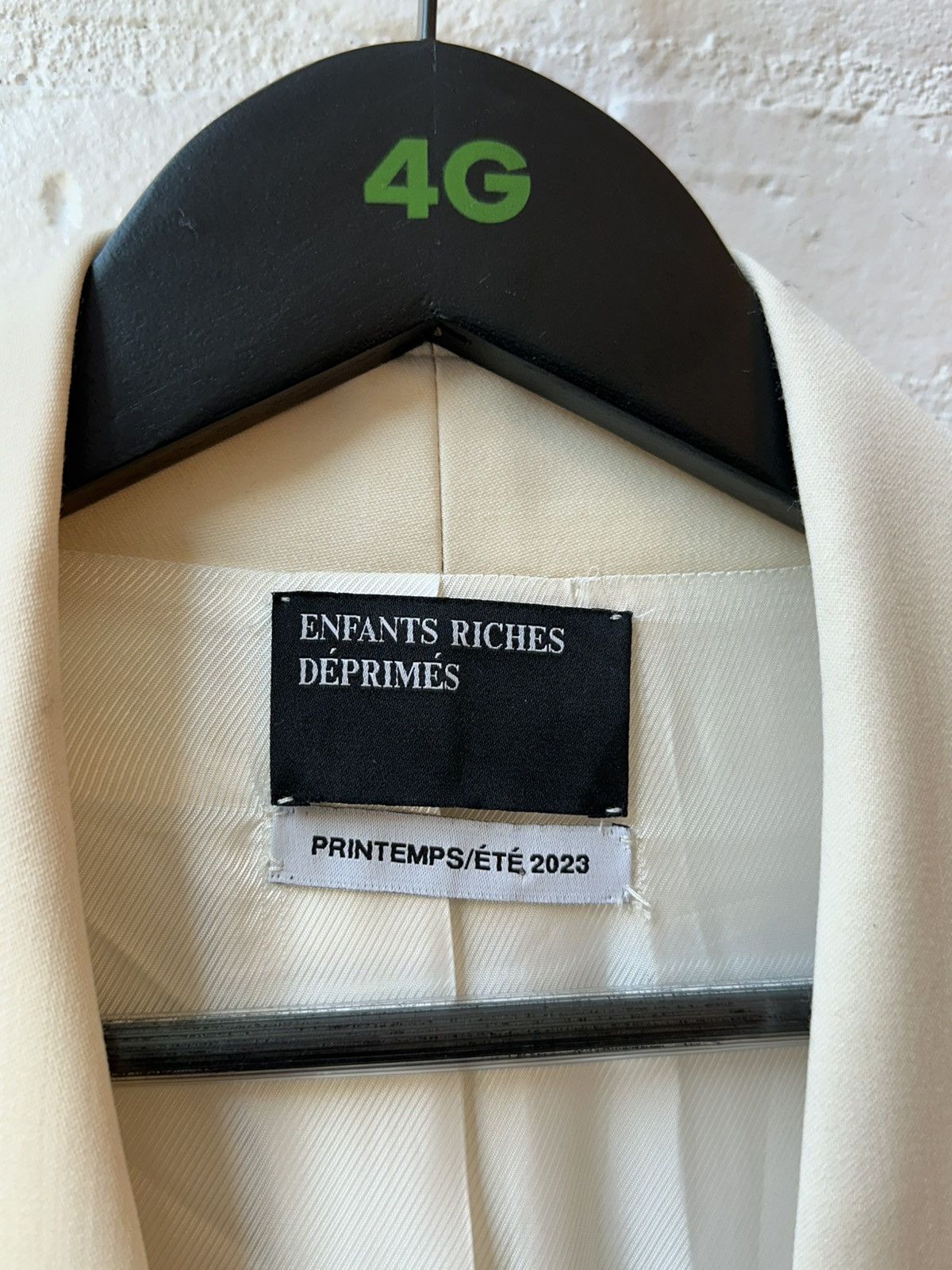 Enfants Riches Deprimes ERD NEW XL RUNWAY LONG BLAZER JACKET WHITE SZ L Size US XL / EU 56 / 4 - 4 Thumbnail