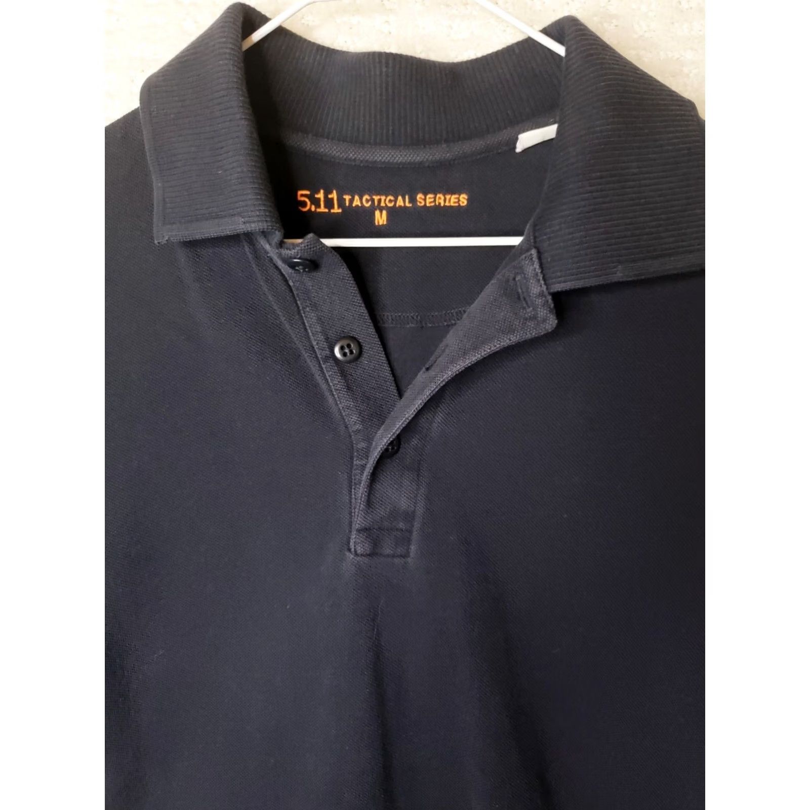 Vintage 5.11 Tactical Men's Black Short Sleeve Cotton Polo Shirt M Medium Polo Shirt Mens Black 100% Cotton Short Sleeve Classic Military Outdoor Casual Shirt Size US M / EU 48-50 / 2 - 4 Thumbnail