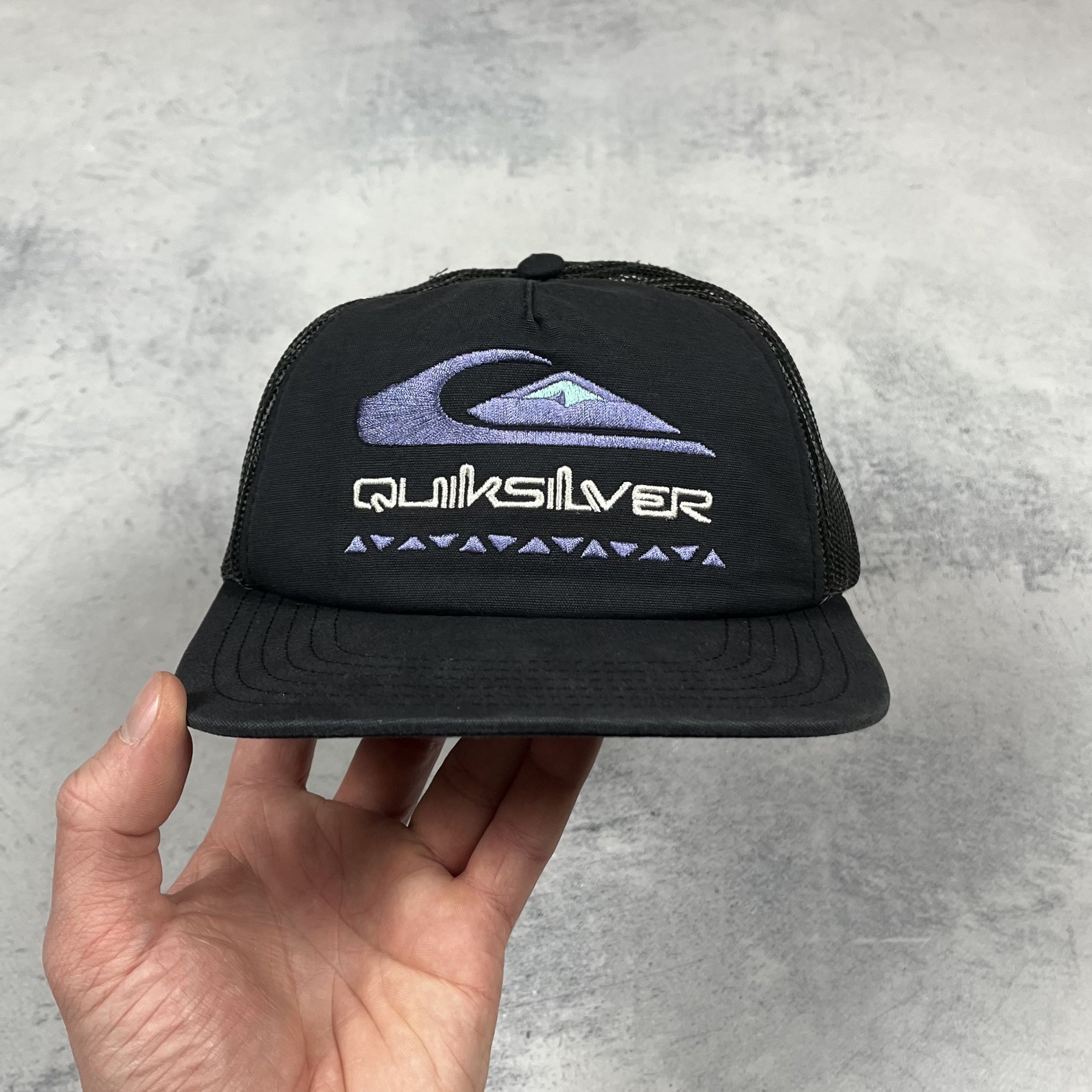 Quiksilver Quicksilver Y2K Surf Big Logo Retro Trucker Cap Size ONE SIZE - 11 Thumbnail