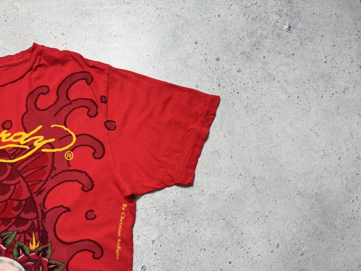 Ed Hardy Ed Hardy By Christian Audigier Vintage T-Shirt Big Logo Hype Size US XL / EU 56 / 4 - 2 Thumbnail