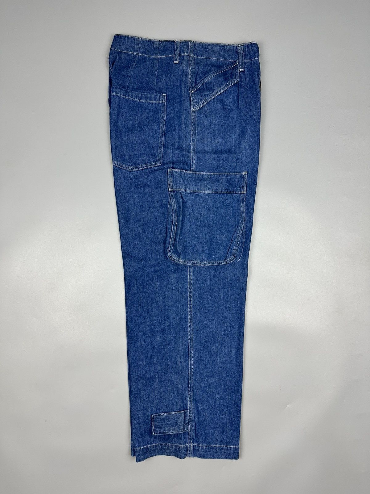 If Six Was Nine × Le Grande Bleu (L.G.B.) Vintage Mili Mili Baggy Multi Pocket Jeans Size US 30 / EU 46 - 9 Thumbnail