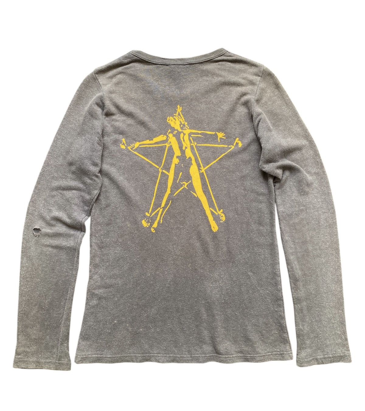 Hysteric Glamour × Japanese Brand Hysteric Glamour Electric Grey Faded Long Sleeve Shirt Size US S / EU 44-46 / 1 - 2 Thumbnail