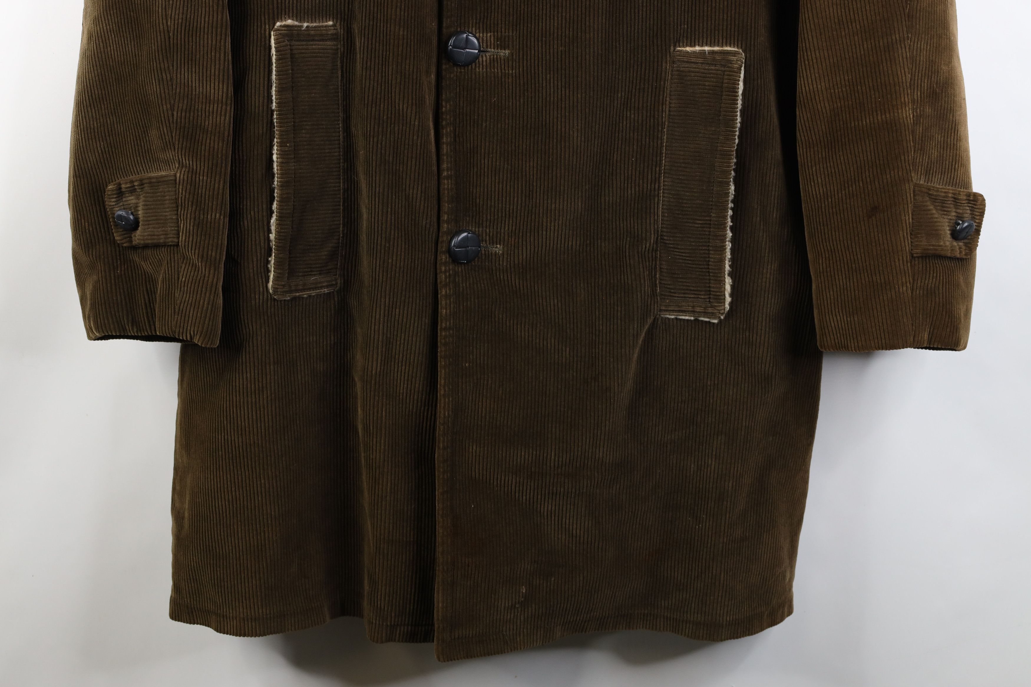 Vintage Vintage 50s 60s Streetwear Wool Lined Corduroy Jacket USA Size US L / EU 52-54 / 3 - 3 Thumbnail