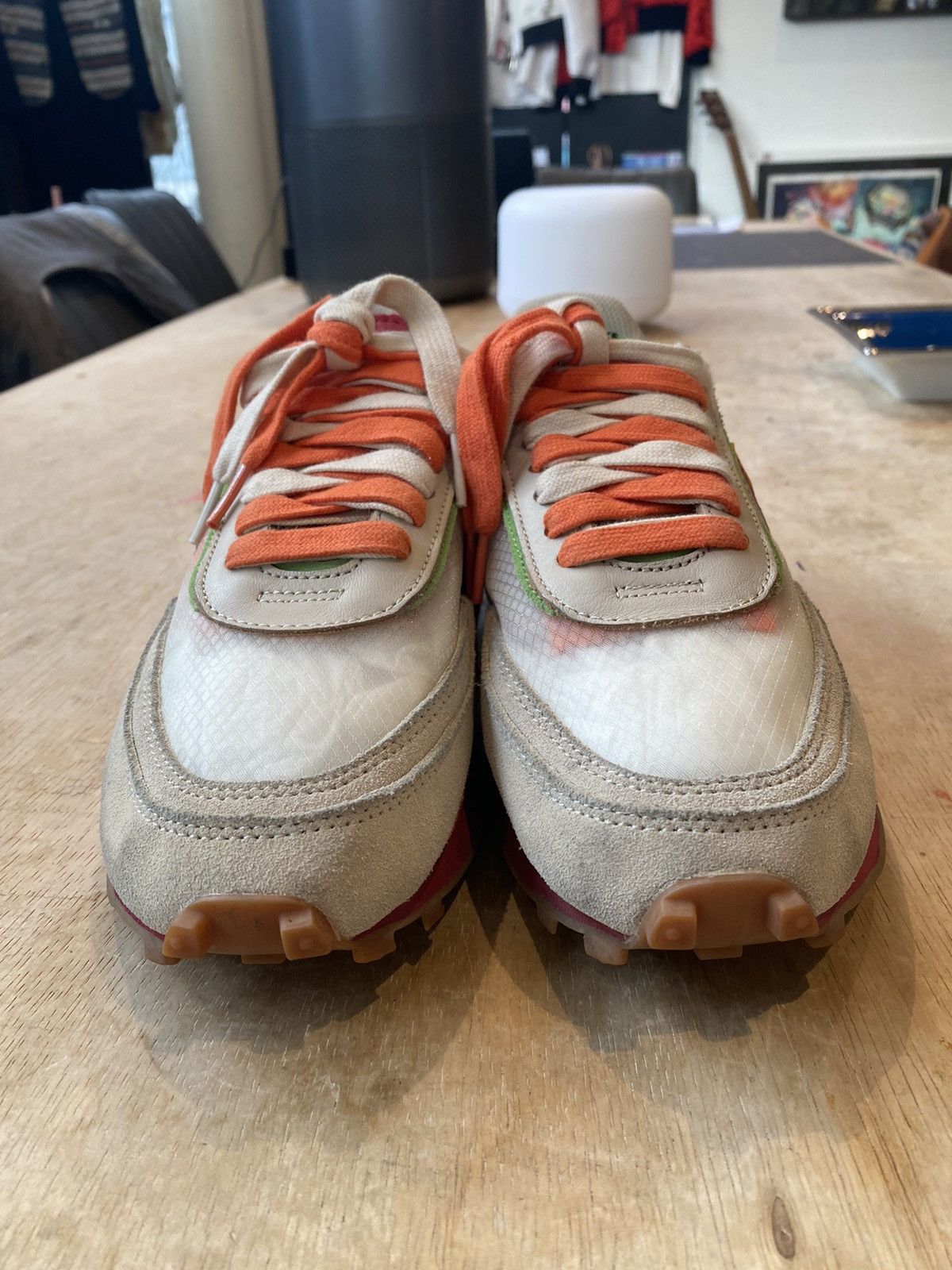 Nike × Sacai Nike X Sacai LD Waffle Clot Orange Blaze Size US7.5 Size US 7.5 / EU 40-41 - 3 Thumbnail