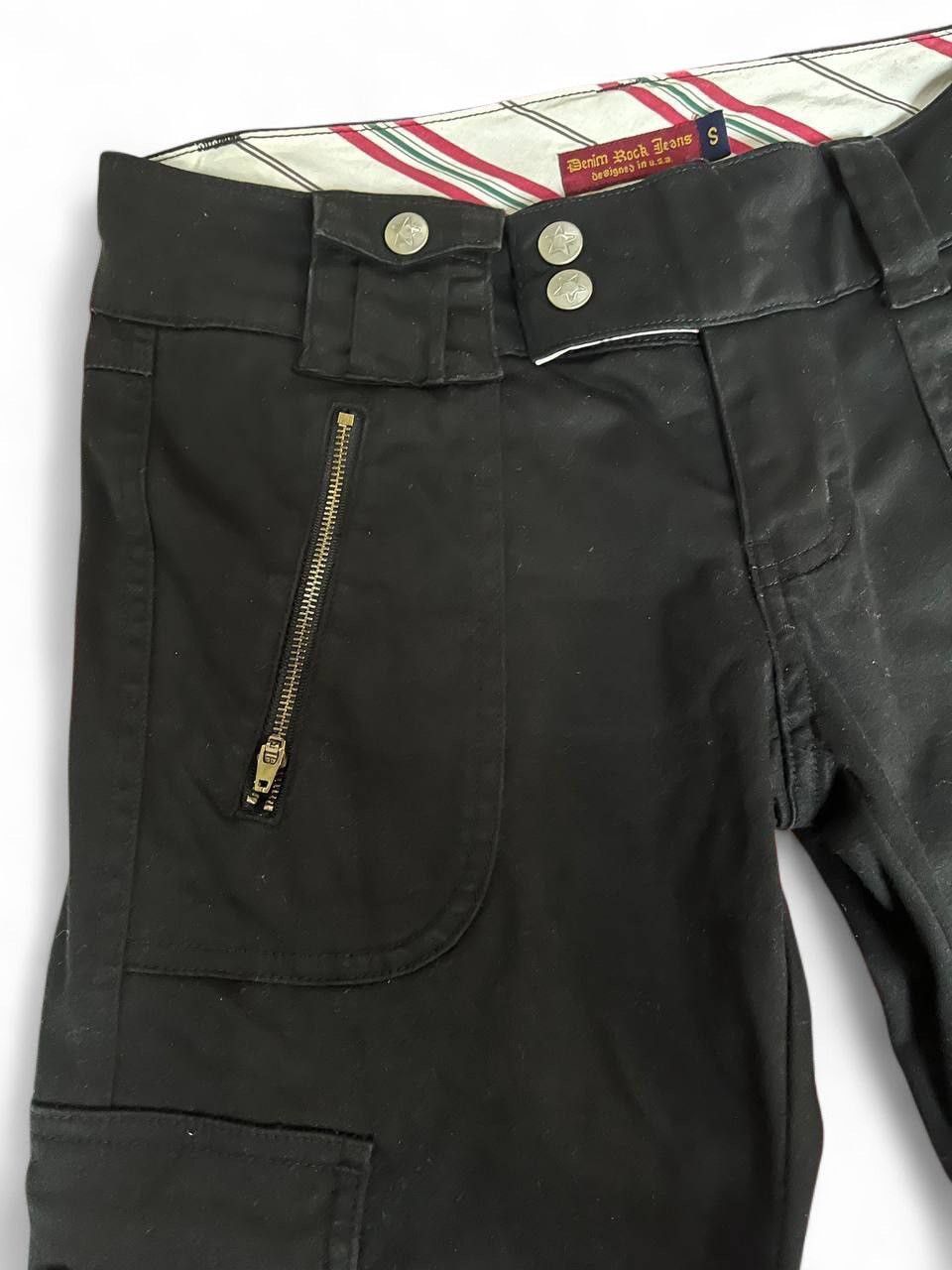 Hysteric Glamour Flared rock denim cargo multipocket low rise punk style pant Size US 29 - 6 Thumbnail