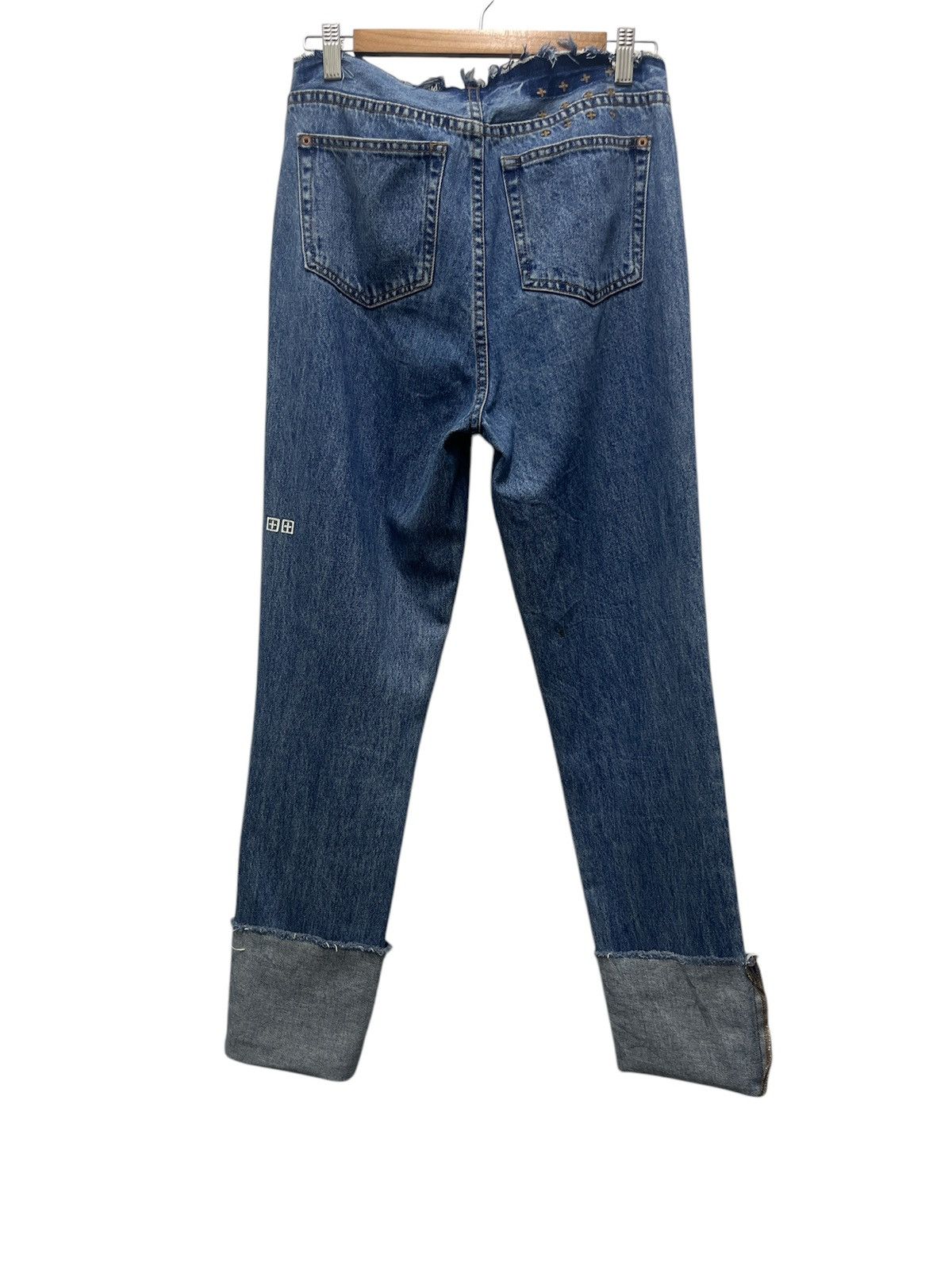 Ksubi Ksubi Straight N Narrow Ripped City Denim Women Pants W30 Size 30" / US 8 / IT 44 - 2 Thumbnail