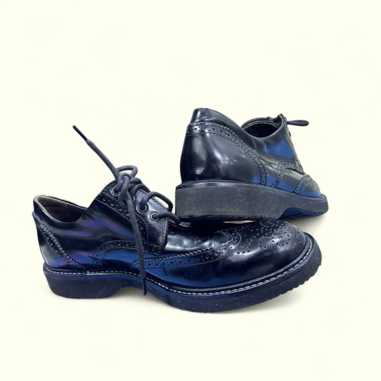 Hogan Hogan shoes black made in italy size it 6 1/2 - us 8 Size US 8 / EU 41 - 2 Thumbnail