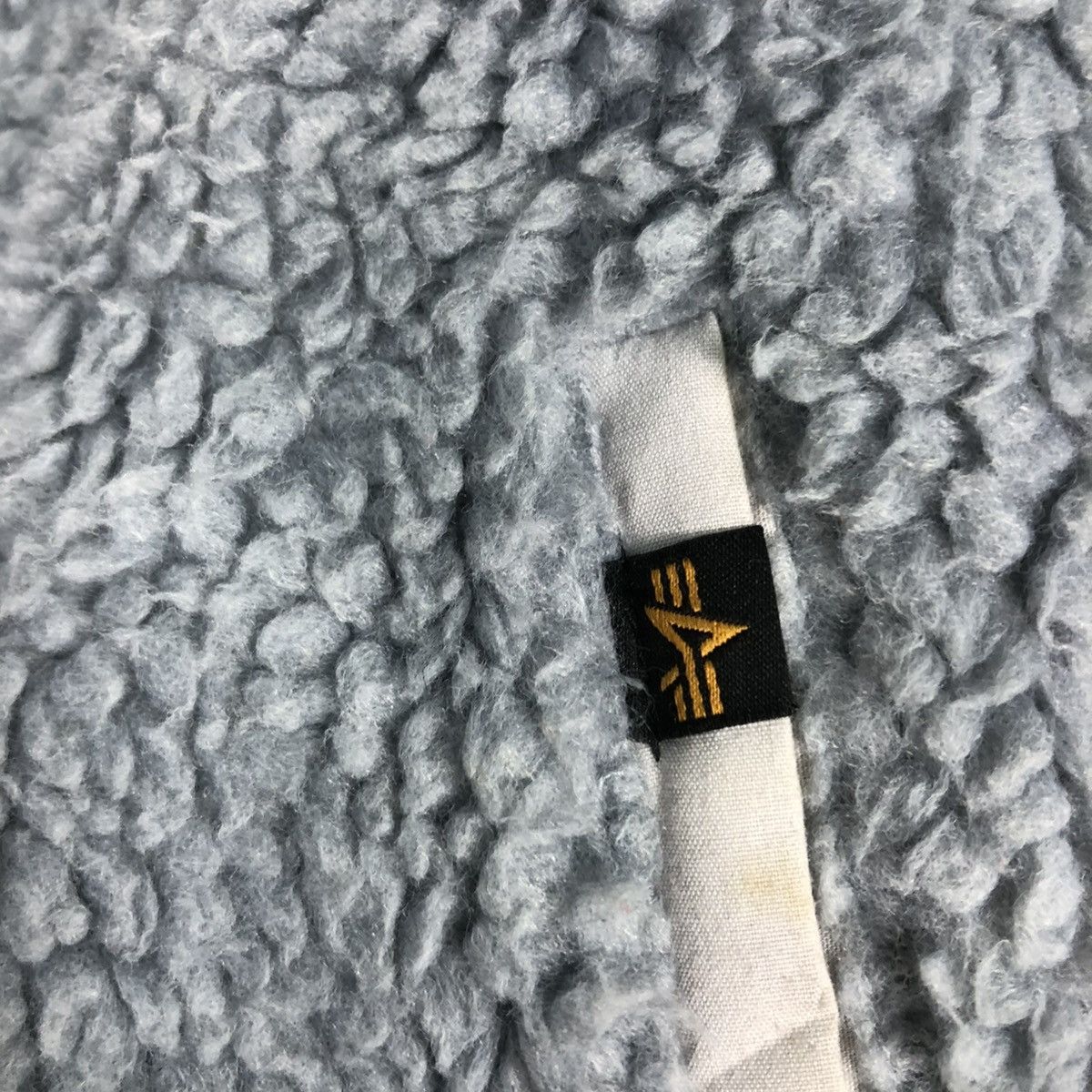 Alpha Industries 🔥VINTAGE DIP PILE FLEECE JACKET BUTTON ALPHA INDUSTRIES Size US M / EU 48-50 / 2 - 19 Thumbnail