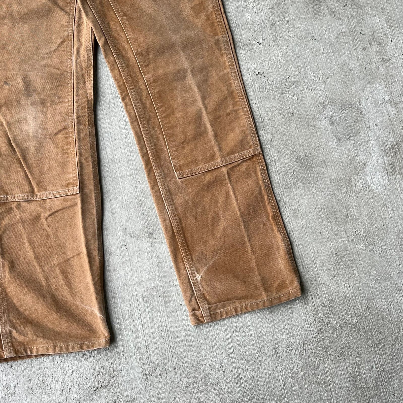 Carhartt × Vintage Carhartt brown double knee work wear carpenter pants Size US 27 - 3 Thumbnail