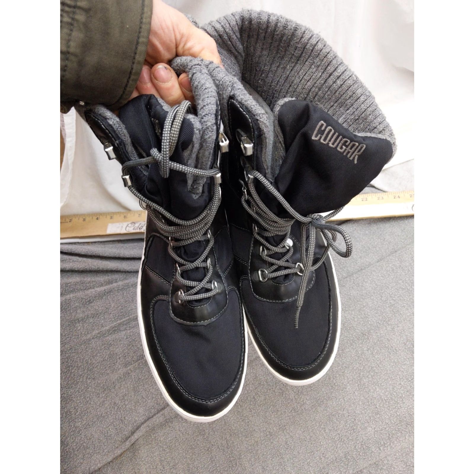Cougar Cougar Vergio Snow Boot Womens 11 Black Waterproof Insulated Mid-Calf Casual Winter Boots Size US 11 / IT 41 - 3 Thumbnail