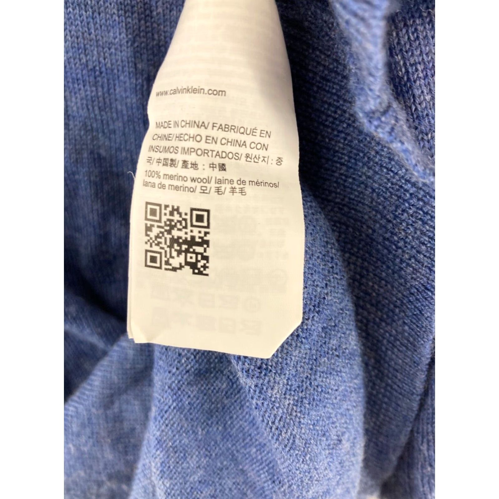 Calvin Klein Calvin Klein Mens Sweater V Neck Wool Blue Medium Knit Pullover Mens Fashion Classic 90s Theme? Size US M / EU 48-50 / 2 - 6 Thumbnail