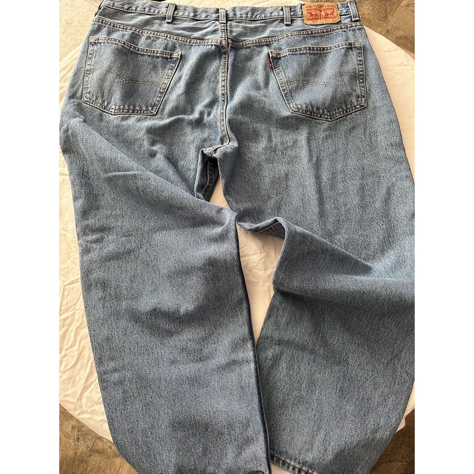 Levi's LEVIS 550 relaxed, 46x26 Medium Blue Wash,Cotton 2018 *CLEAN Size US 44 / EU 60 - 7 Thumbnail
