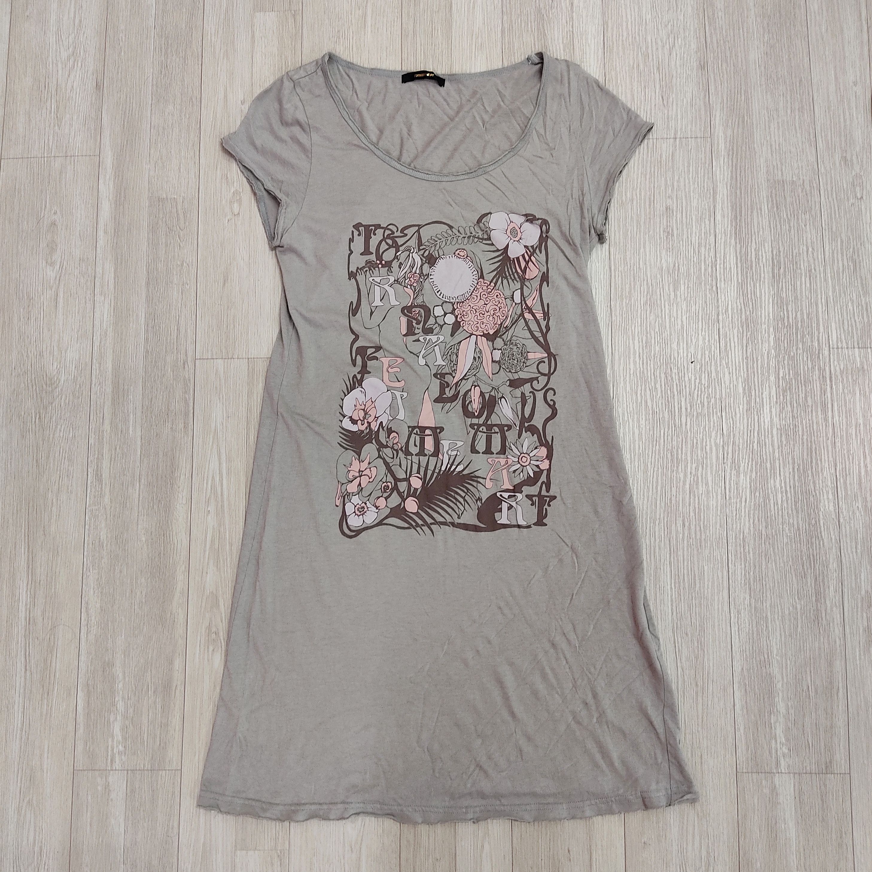 Tornado Mart Tornado Mart Soft Polyester Cotton Graphic Dress Tee Size S / US 4 / IT 40 - 2 Thumbnail