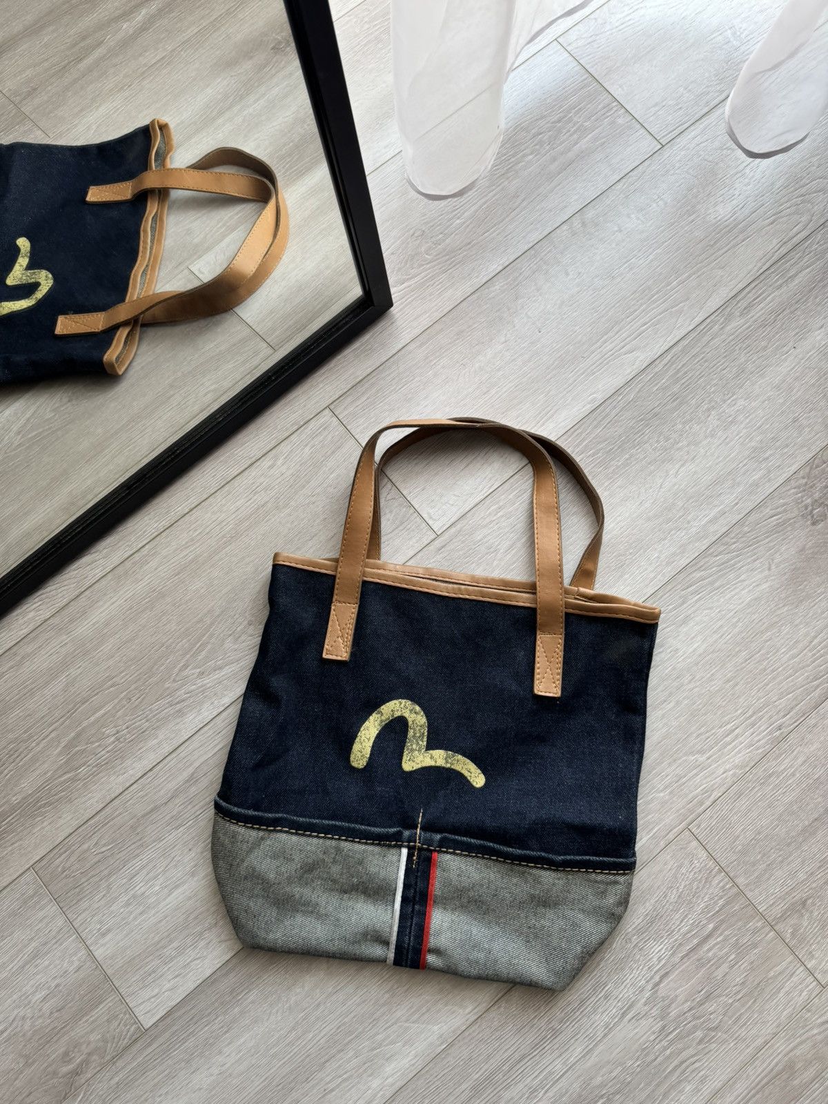 evisu ショルダーバッグ usa製 bbc アメカジ CBOY Y2K 古着 Evisu Vintage Evisu Denim Bag Shoulders Y2K | Grailed