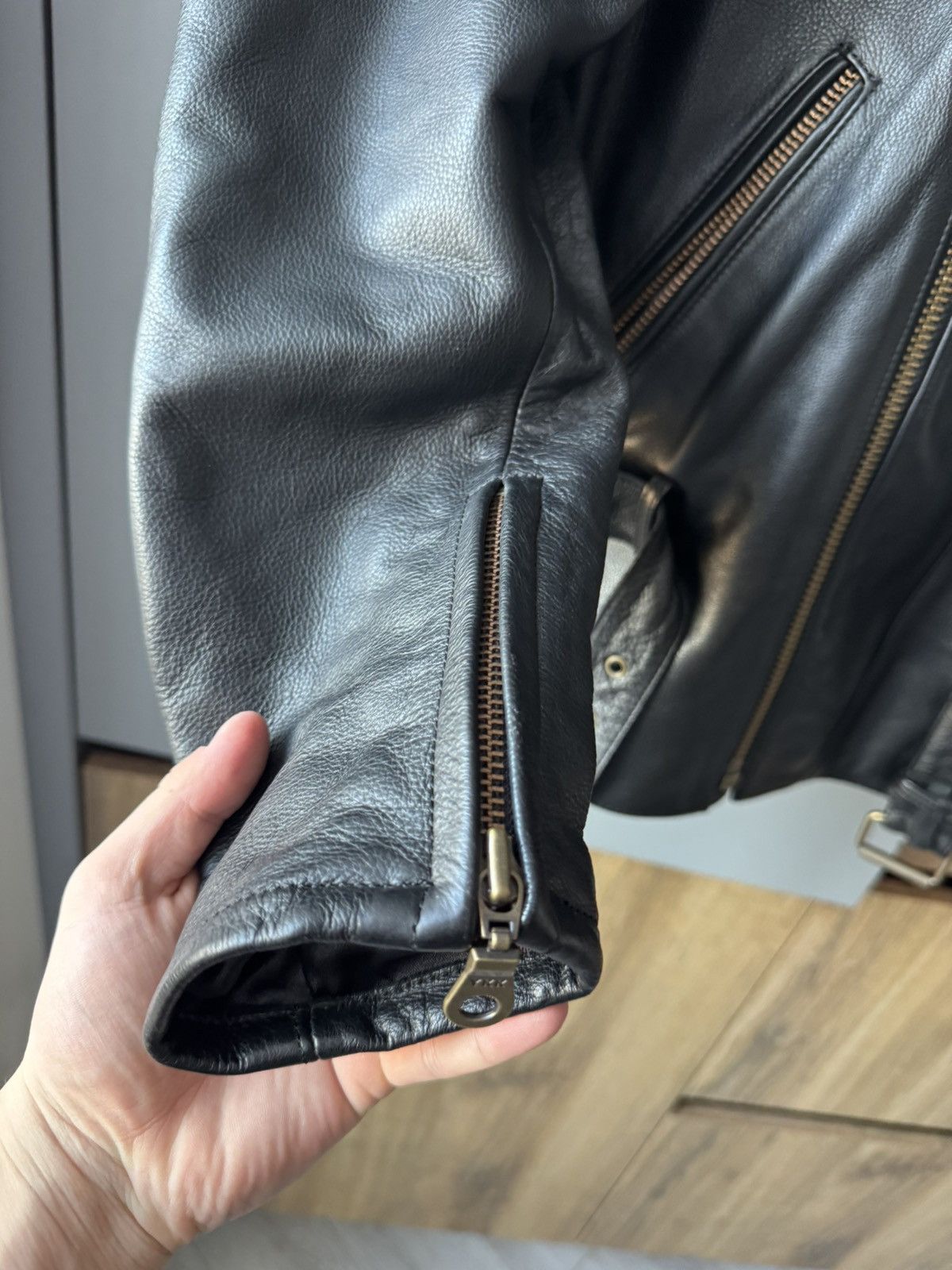 Genuine Leather Vintage Ixs Racing very rare leather jacket y2&k Size US XL / EU 56 / 4 - 4 Thumbnail