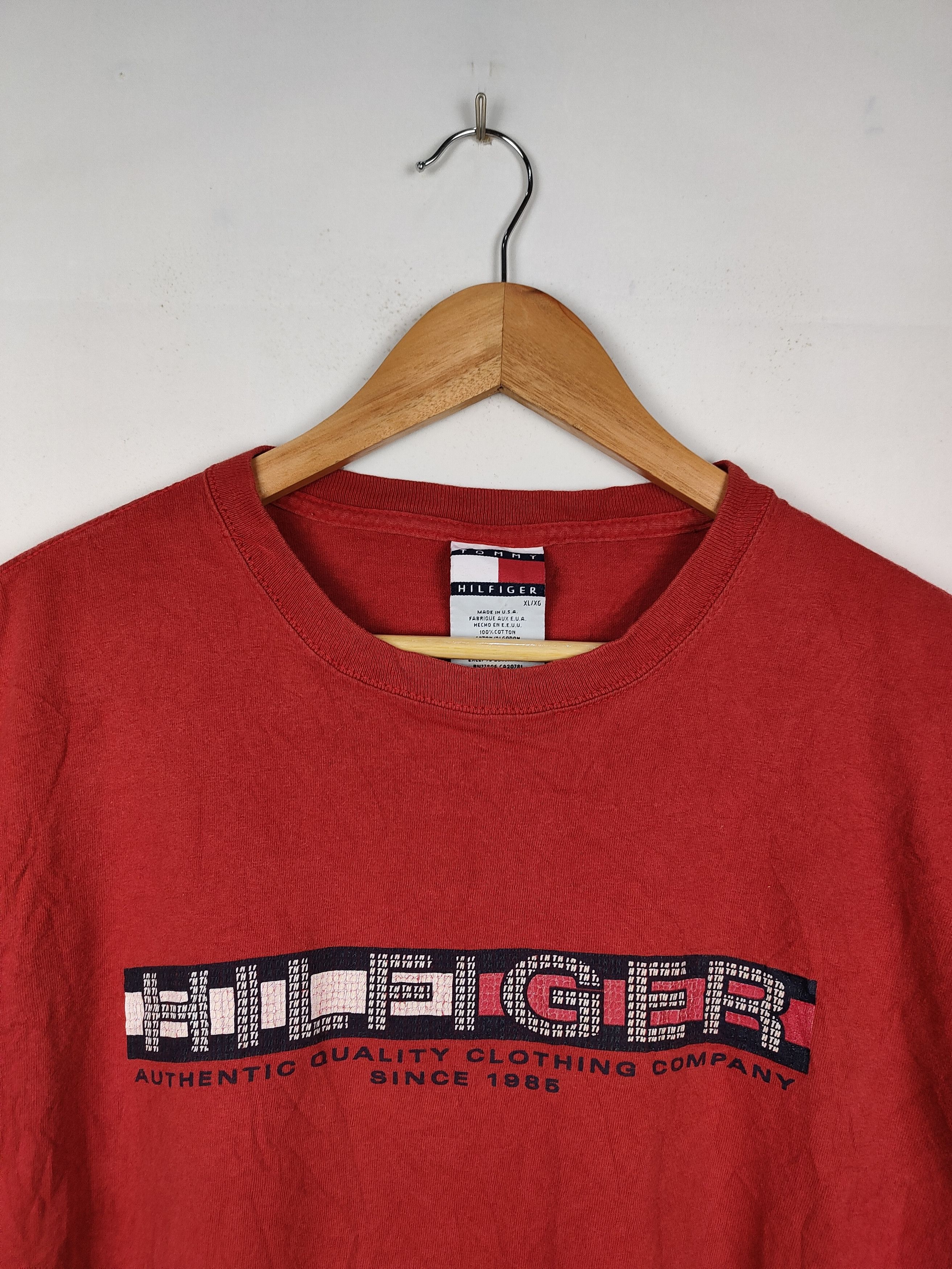 Tommy Hilfiger × Vintage Vintage Tommy Hilfiger Shirt Size US XL / EU 56 / 4 - 2 Thumbnail