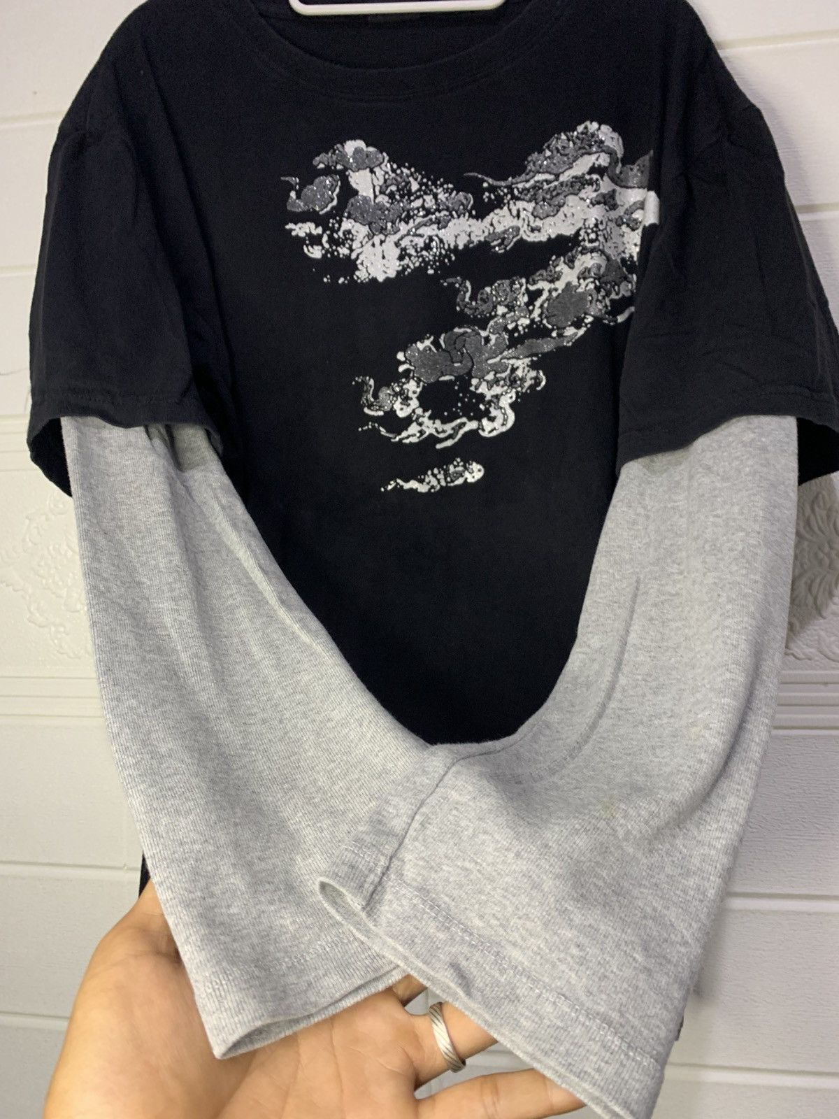 Japanese Brand Vint Ageproouct Japan Dragon Art Double Layers Long Sleeve Size US XL / EU 56 / 4 - 3 Thumbnail