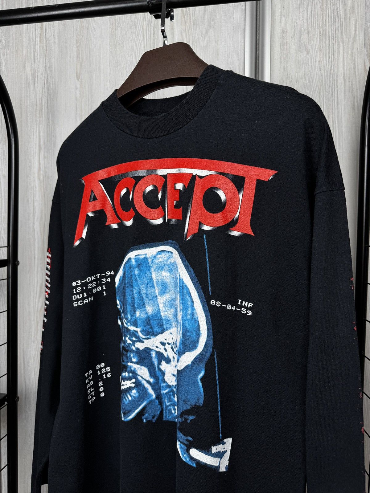 Band Tees Vintage ACCEPT tour ‘94 1994 Death Row Long Sleeve band tee Size US XL / EU 56 / 4 - 5 Thumbnail