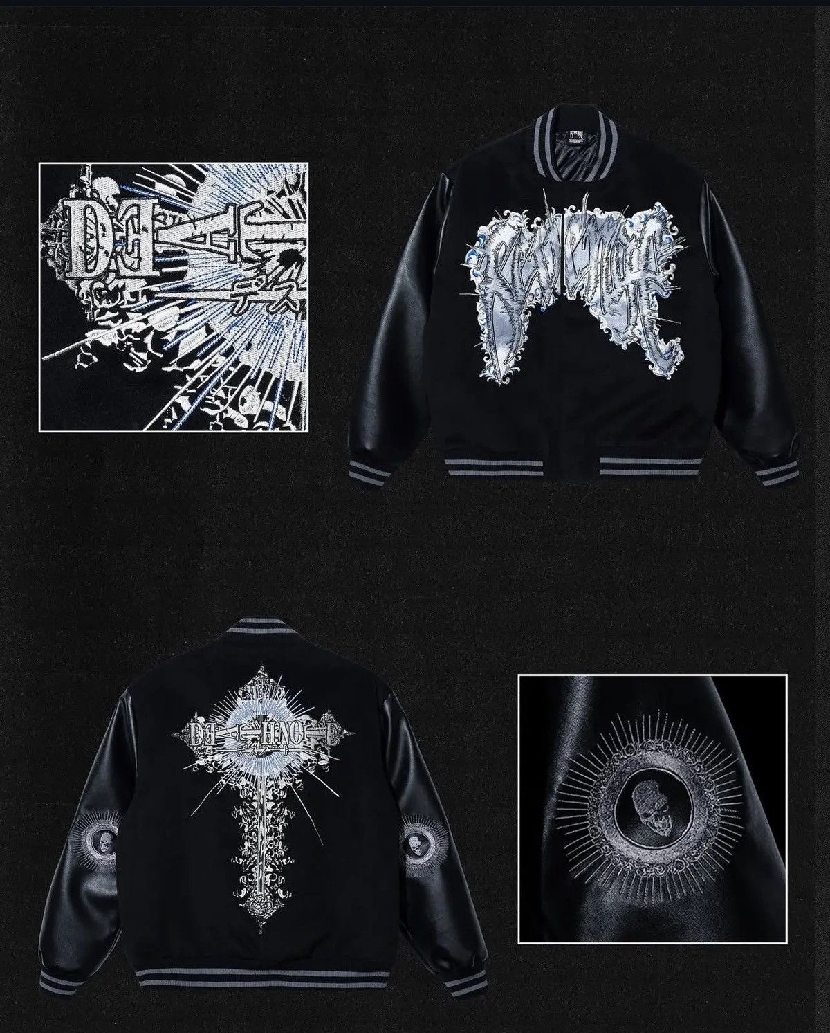 Revenge Revenge X Death Note Black Letterman Size US XL / EU 56 / 4 - 2 Thumbnail