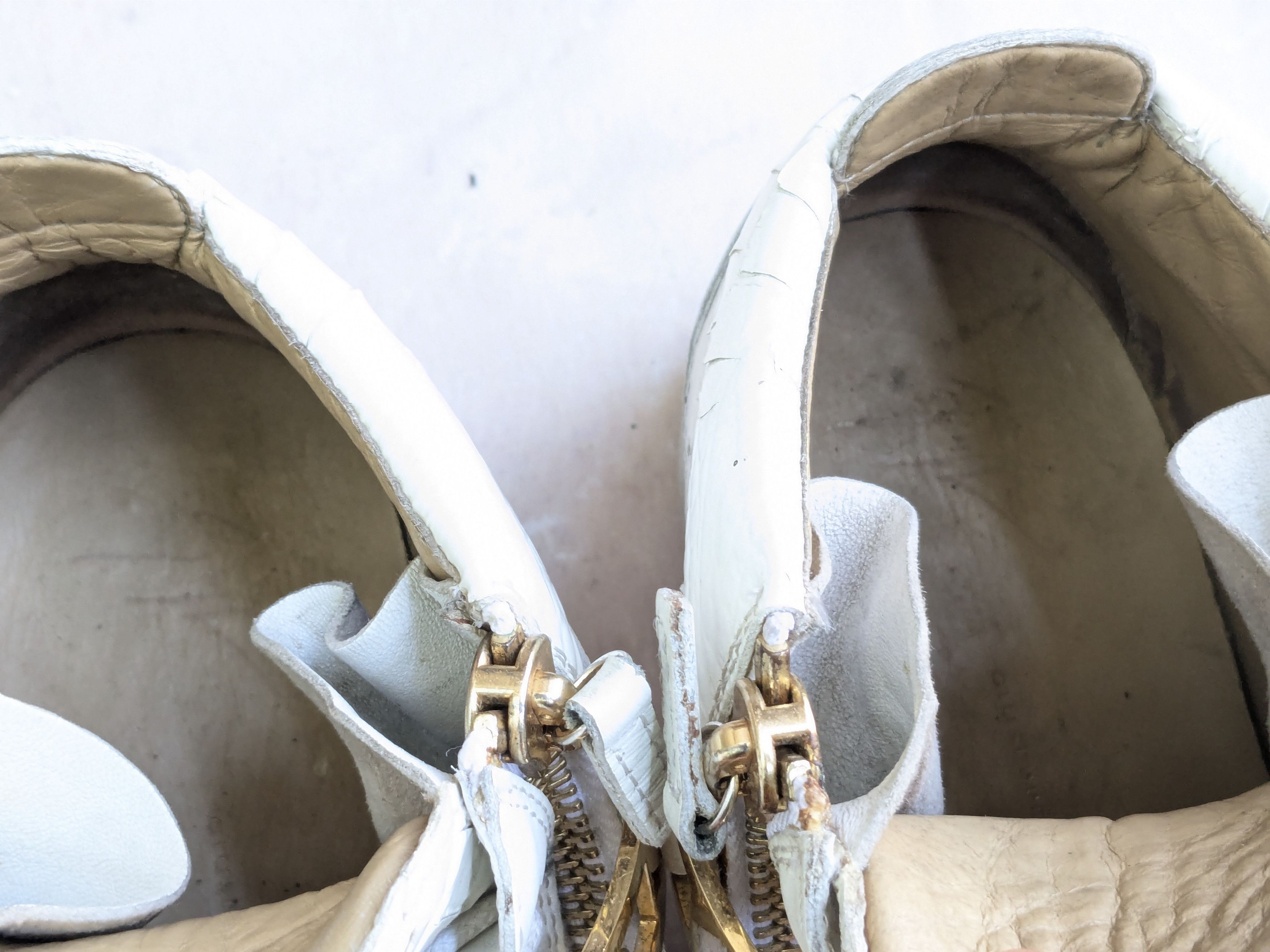 Giuseppe Zanotti Giuseppe Zanotti Sneakers White Gold 11 44 High Tops Leather Size US 11 / EU 44 - 3 Thumbnail