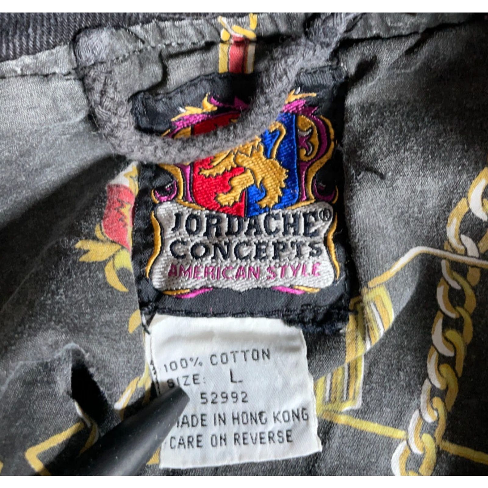 Jordache Vintage Jordache Concepts Jean Jacket Women's Large Black Denim Boxy Fit Trucker Shirt Size 36" / US 14 / IT 50 - 3 Thumbnail