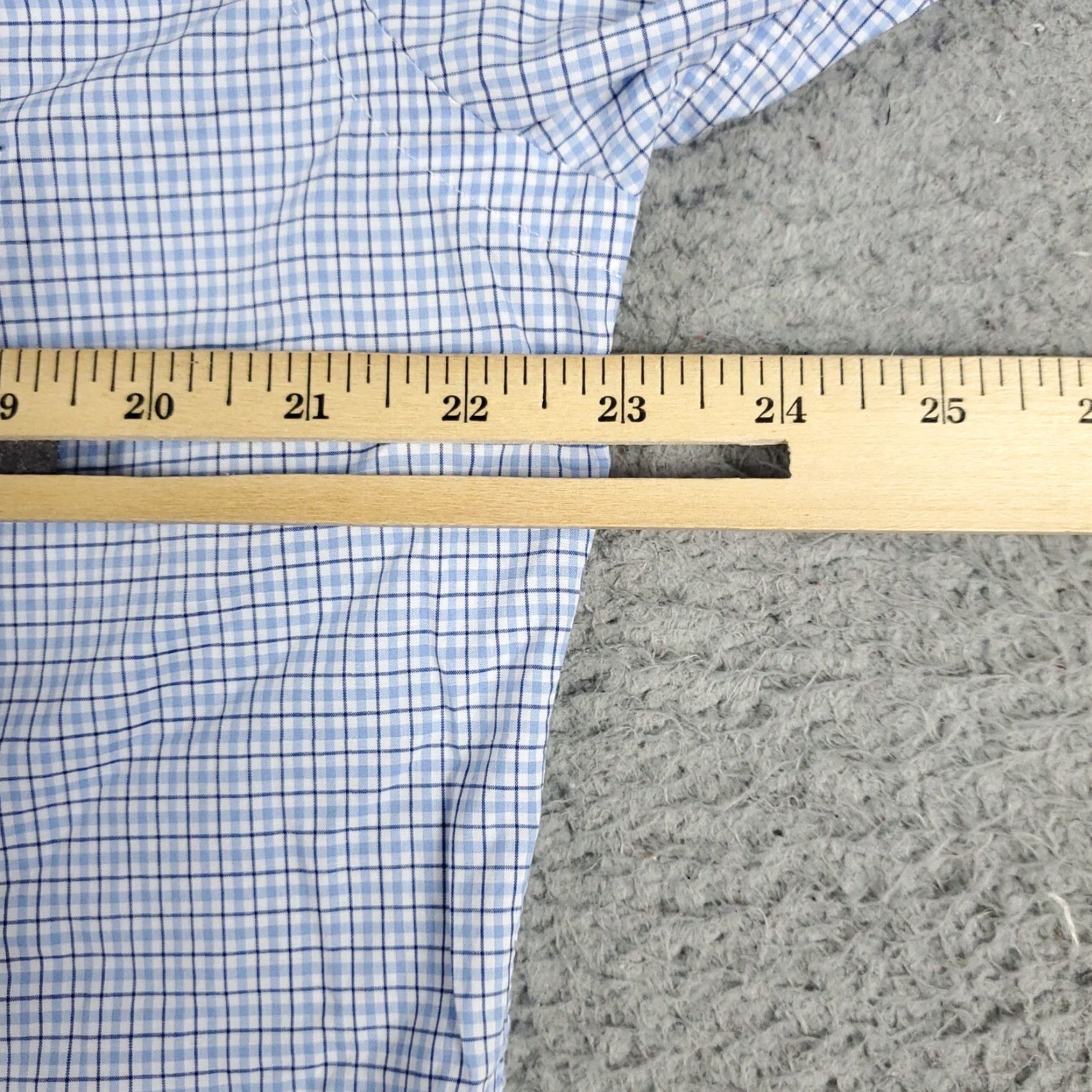 Ralph Lauren Ralph Lauren Shirt Mens 16 Blue Plaid Dress Button Up Long Sleeve Shirt Dress Shirt Men 16 Blue Plaid Button-Down Collar ANSI Size 42R - 5 Thumbnail