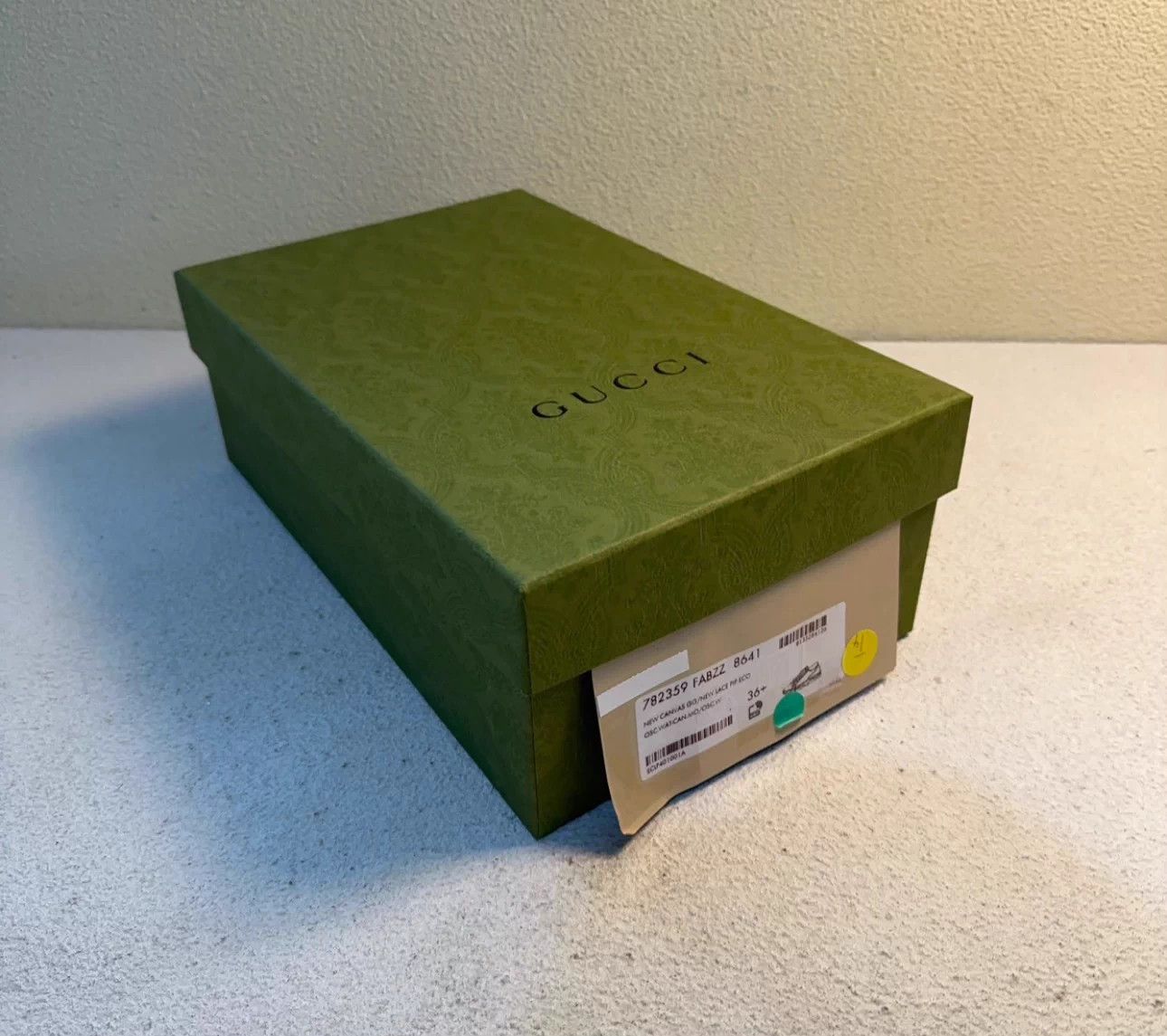 Gucci GUCCI Tennis Women's Green Purple Rhinestone Sneaker Size US 5.5 / IT 35.5 - 6 Thumbnail