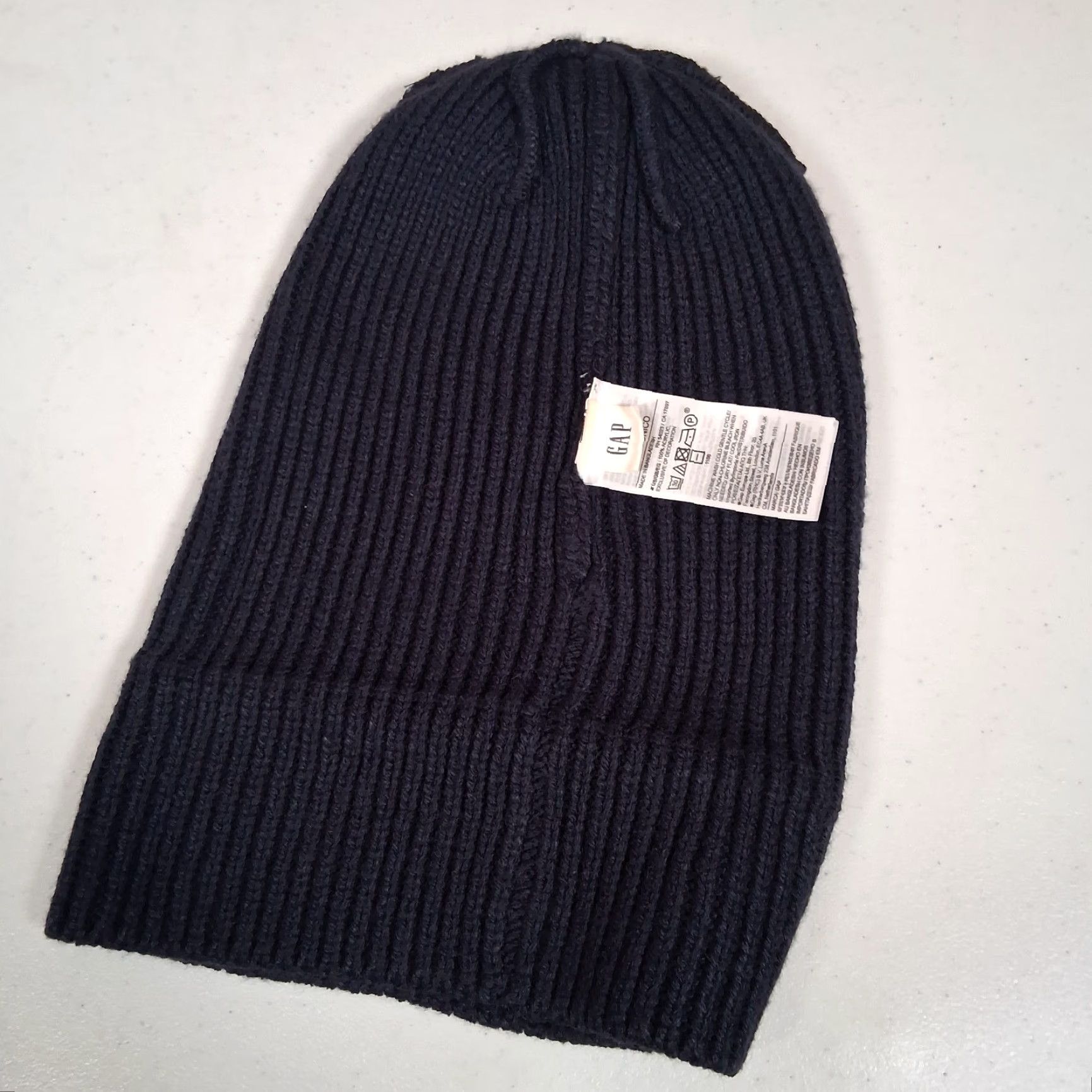 Gap GAP Hat Navy Blue Knit Beanie Acrylic Unisex Adult One Size Size ONE SIZE - 7 Thumbnail