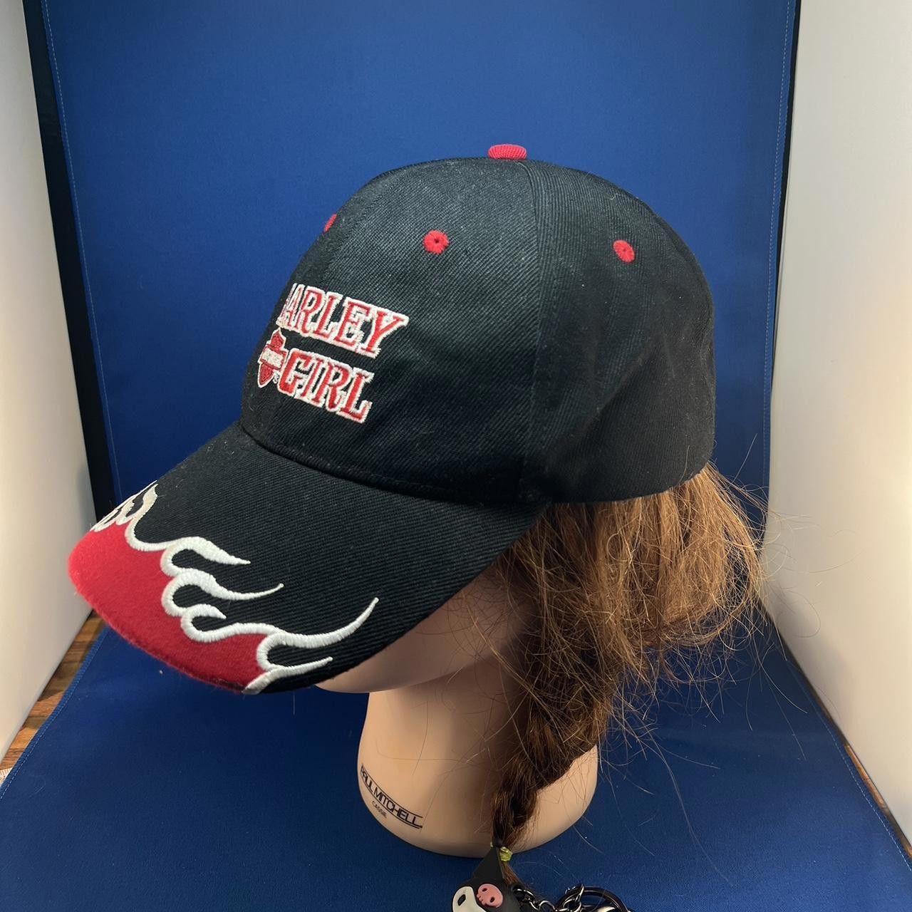 Harley Davidson Harley Davidson Women's Cap - Harley Girl with Flame Design Size ONE SIZE - 4 Thumbnail