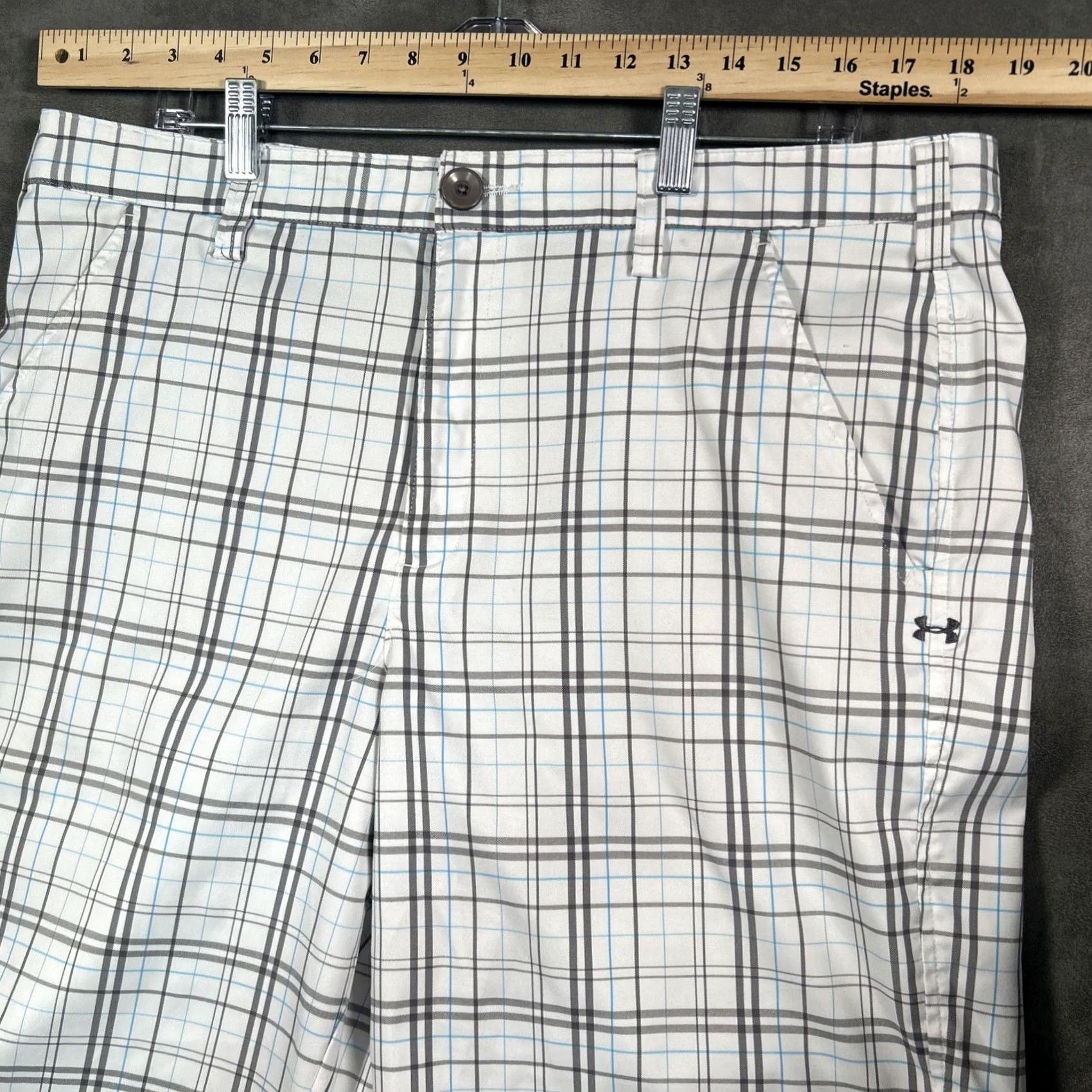 Under Armour Under Armour Golf Shirt Plaid Chino Performance Preppy Casual 36R Size US 38 / EU 54 - 3 Thumbnail