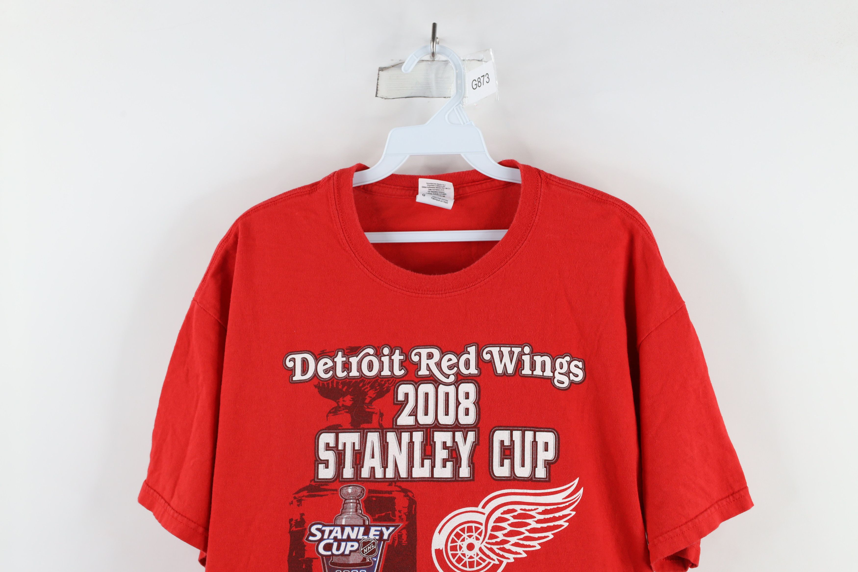 Vintage Vintage Cup Champions Detroit Red Wings Hockey T-Shirt Size US L / EU 52-54 / 3 - 2 Thumbnail