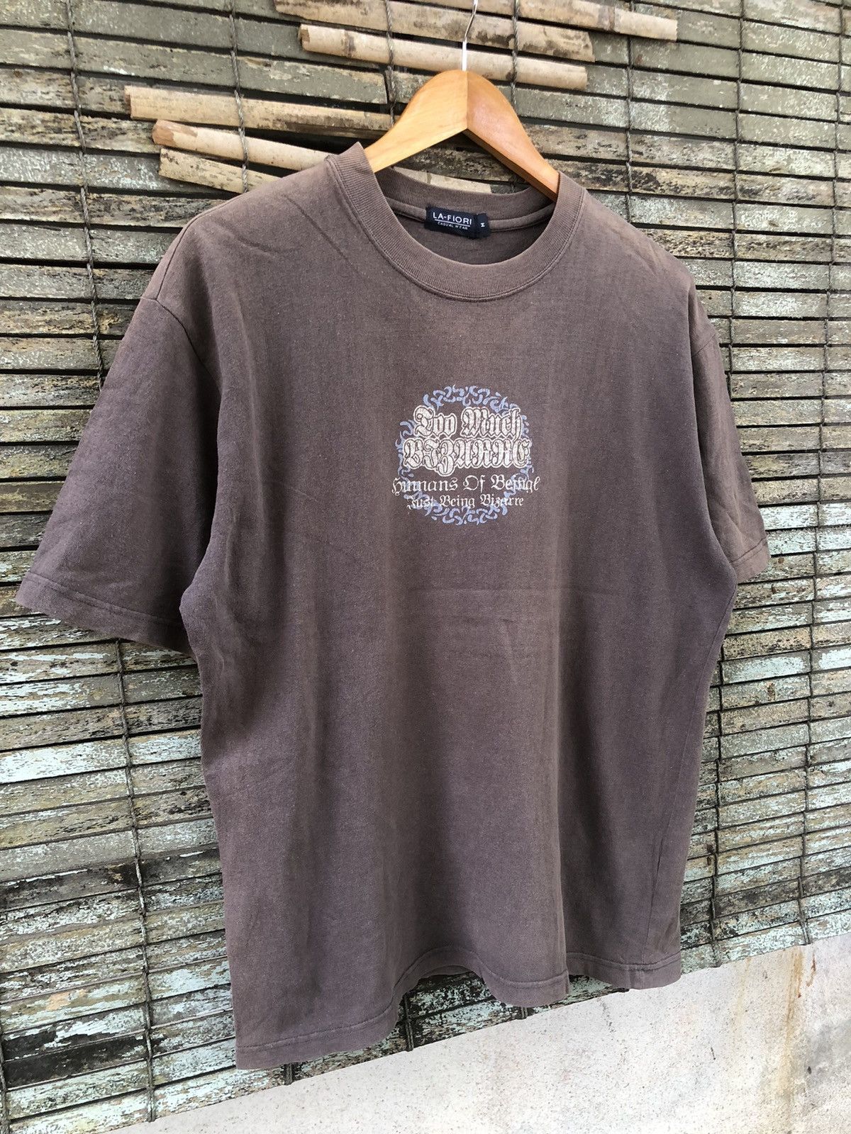 Japanese Brand × Vintage Vintage Sundaded La-Fiori Tribal Poem Skull Tee Size US L / EU 52-54 / 3 - 11 Thumbnail