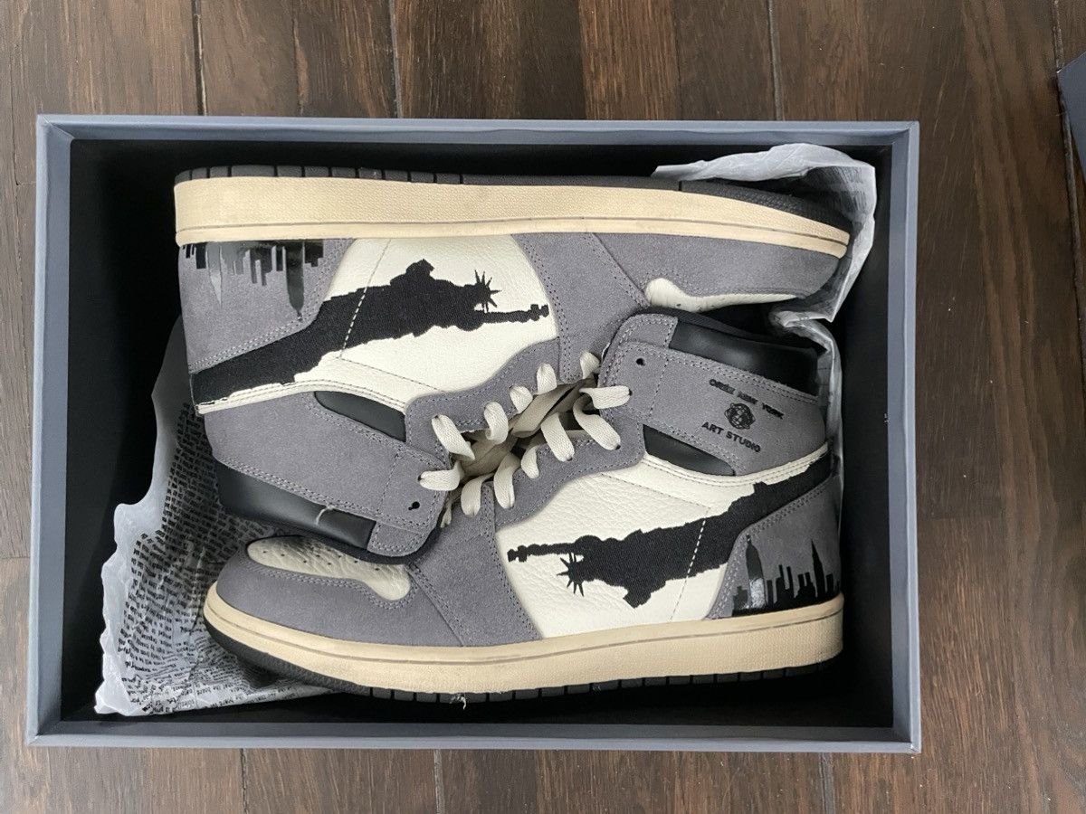 Oree New York Orée New York Art Studio High-Top Sneakers – Grey / Cream Size US 10 / EU 43 - 2 Thumbnail