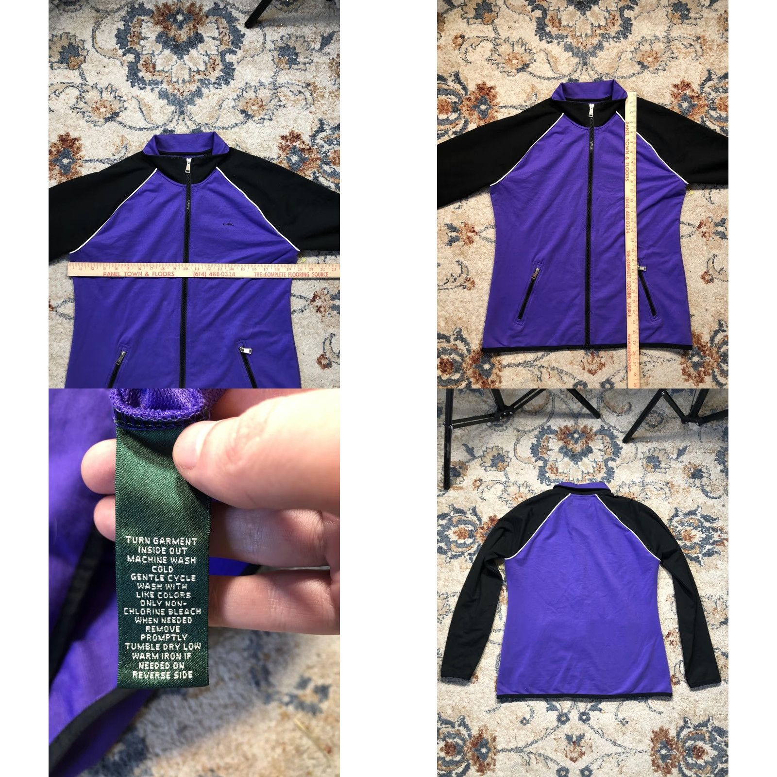 Ralph Lauren Lauren Ralph Lauren Jacket Womens Medium Purple Lauren Active Track Full Zip Size M / US 6-8 / IT 42-44 - 8 Thumbnail