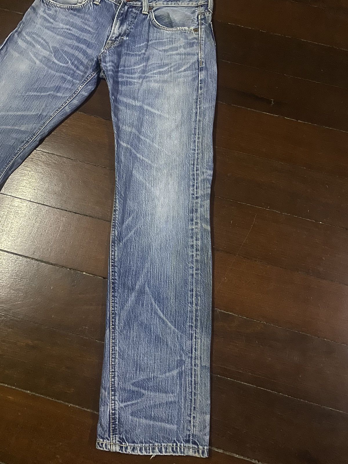 Designer × Edwin Fire 🔥 flare jeans EDWIN 503 clawmark mudwash Size US 32 / EU 48 - 3 Thumbnail