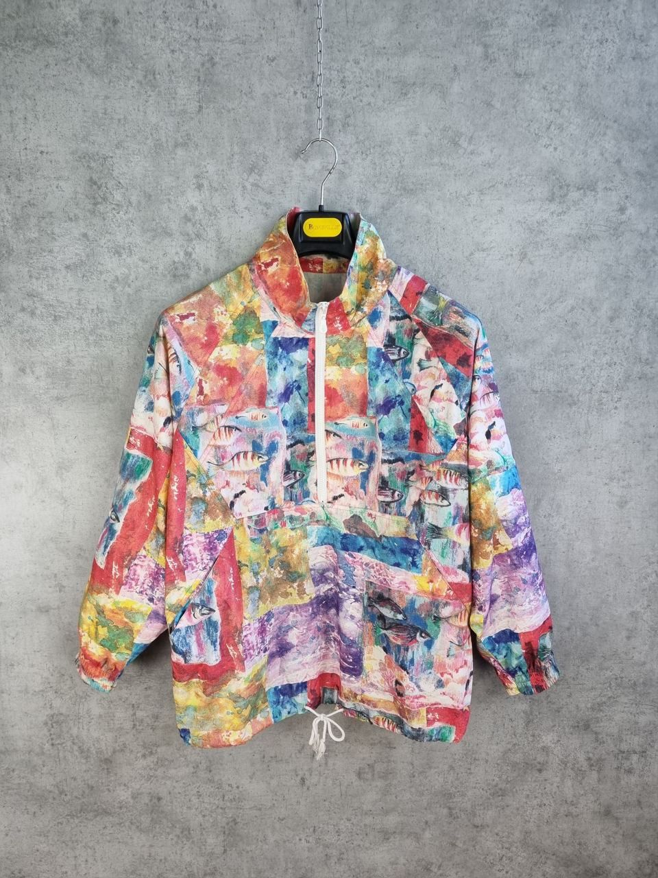 Japanese Brand Rare Psychedelic Art Multicolor Abstract Design Anorak Size US XL / EU 56 / 4 - 6 Thumbnail
