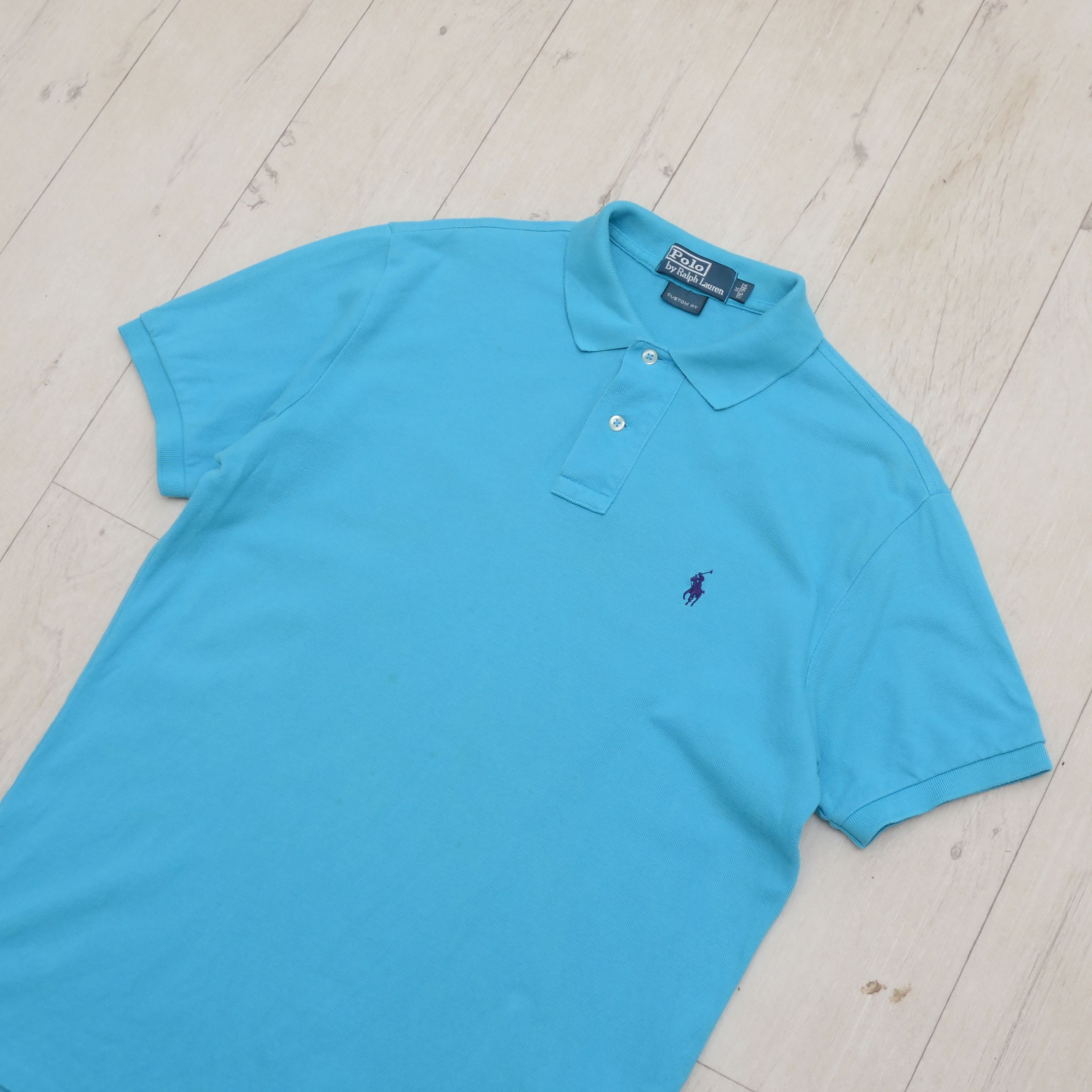 Polo Ralph Lauren Polo Ralph Lauren Shirt Large Blue Pony Vintage Purple Logo Size US M / EU 48-50 / 2 - 3 Thumbnail