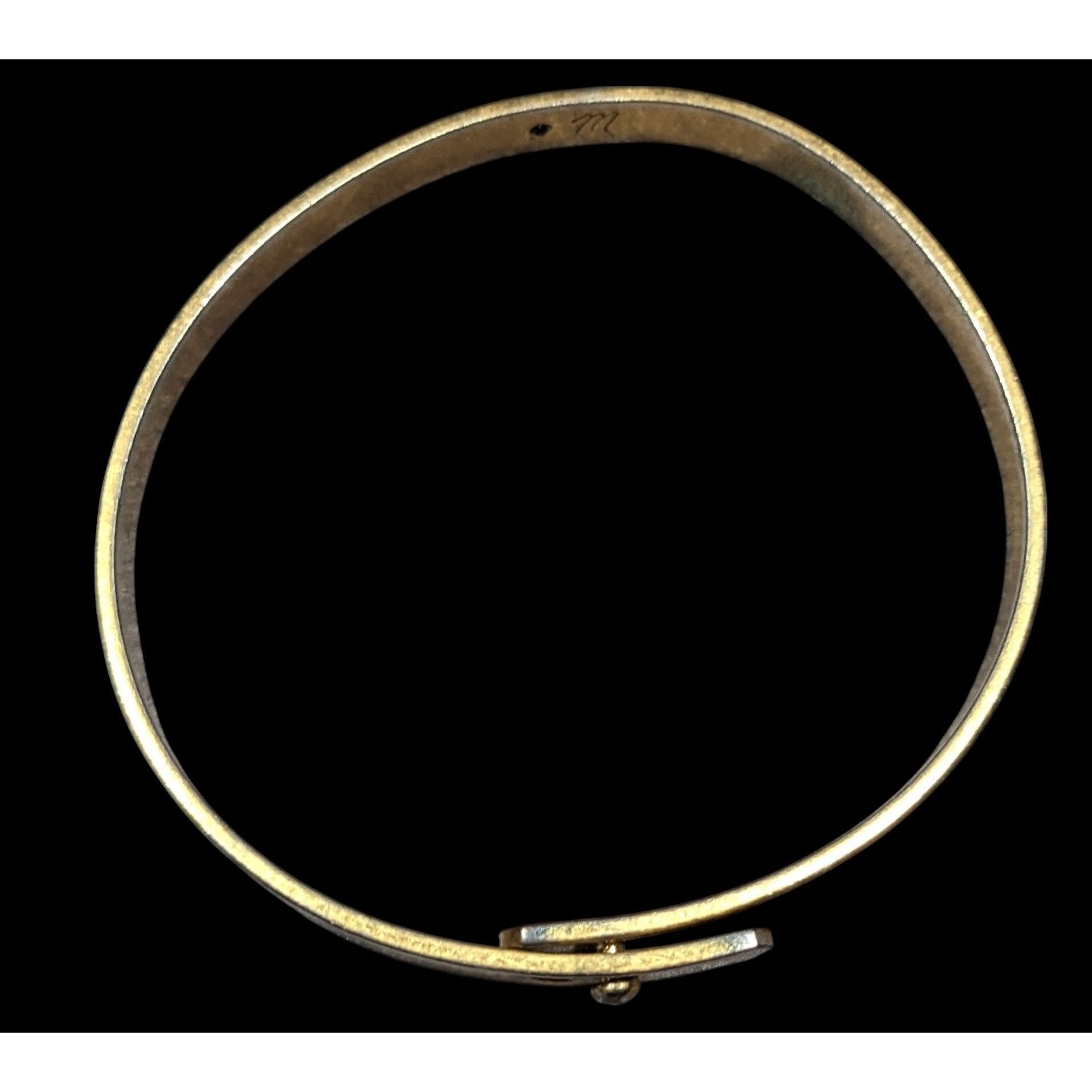 Madewell Madewell Preppy Gold Tone Bangle Bracelet Size ONE SIZE - 2 Thumbnail