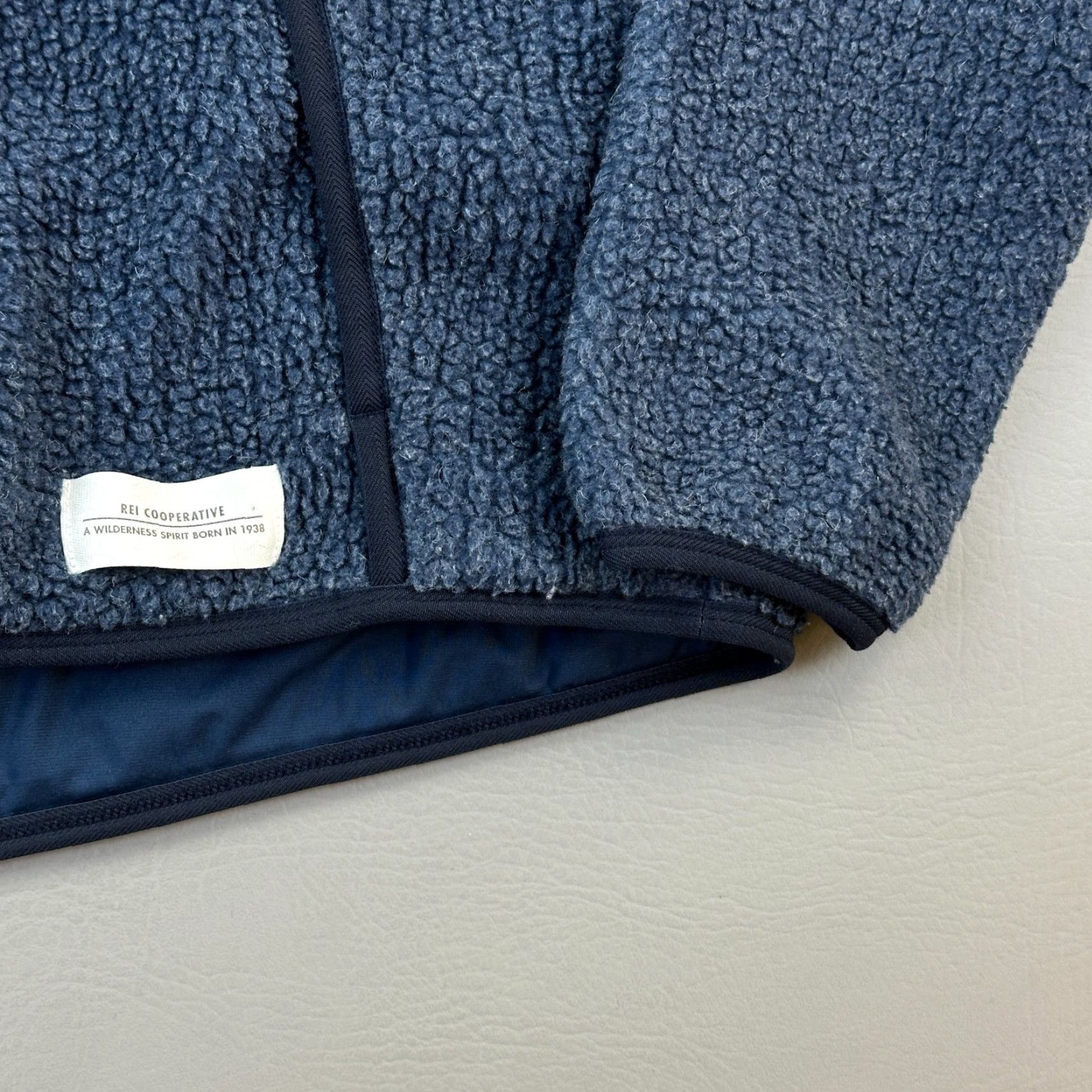 Vintage REI Co-Op Jacket Womens Large Blue Aureum Sherpa Full Zip Hoodie Outdoor Hiking Shirt Size L / US 10 / IT 46 - 3 Thumbnail