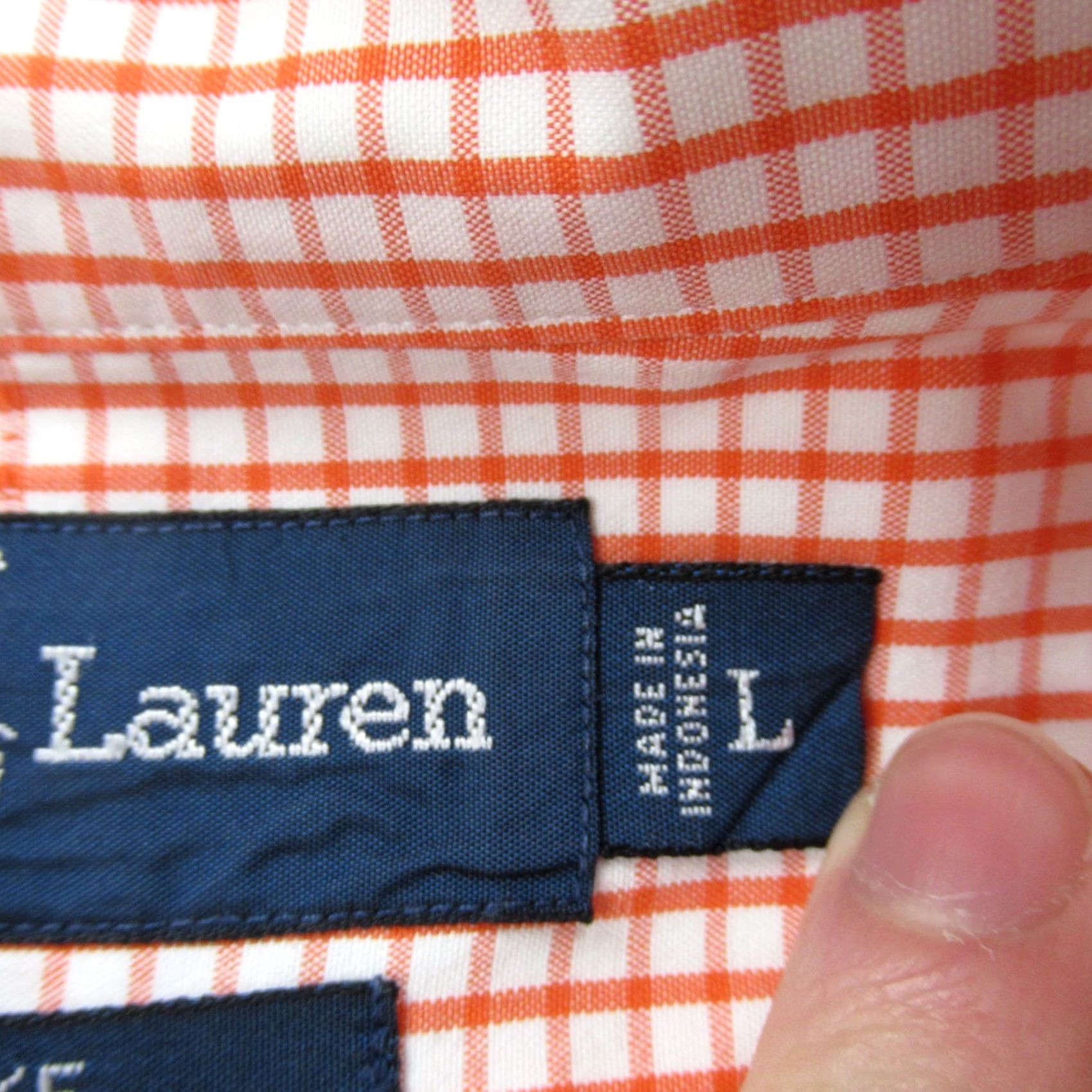 Polo Ralph Lauren Ralph Lauren Shirt Mens Large Long Sleeve Button Front Blake Orange Checks Polo Ralph Lauren Shirt Mens Large Long Sleeve Button-Up Orange Checks Size US L / EU 52-54 / 3 - 5 Thumbnail