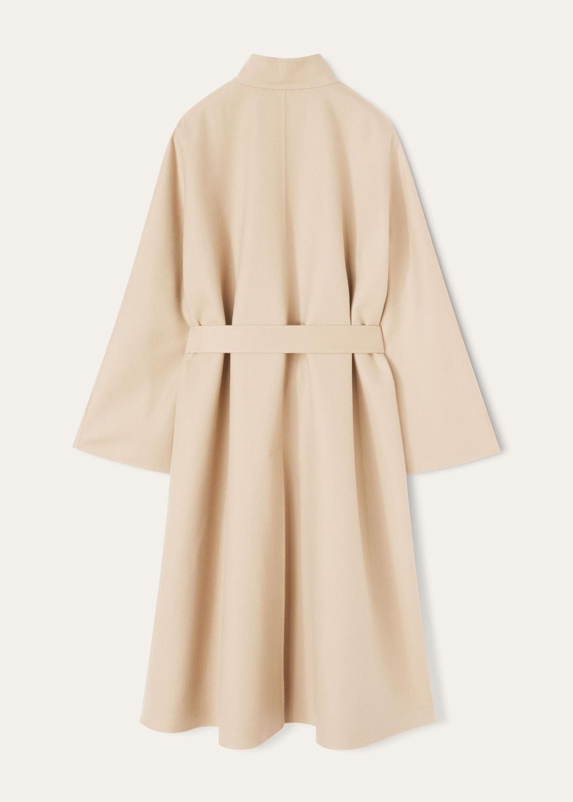 Loro Piana o1srvl11e1224 Andam Cashmere Coat in Light Beige Size M / US 6-8 / IT 42-44 - 2 Thumbnail