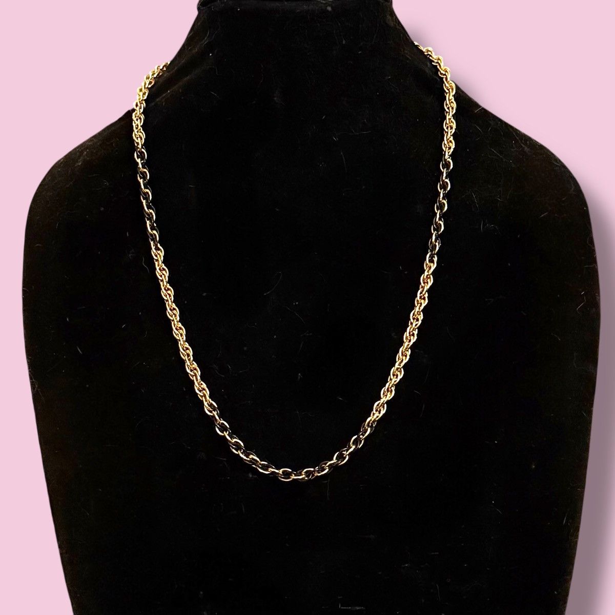 Monet Vintage Monet gold and black rope chain necklace Size ONE SIZE - 1 Thumbnail