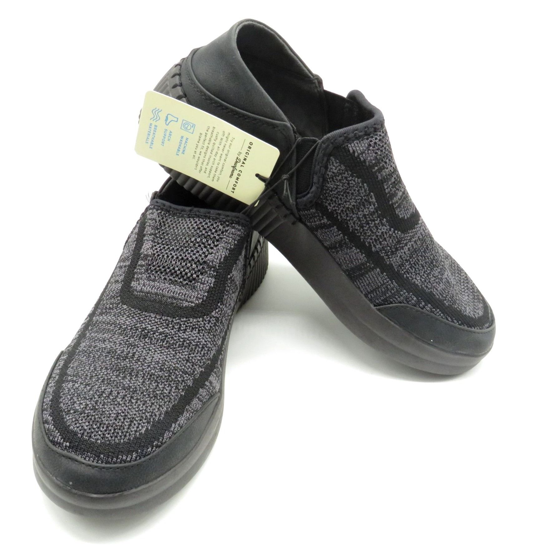 Other Dearfoams Womens Comfort Slip-On Black Knit Shoes Casual 6.5 Size US 6.5 / IT 36.5 - 3 Thumbnail